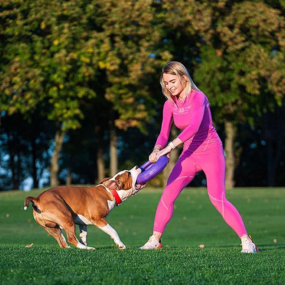 Ferplast Gioco Cane, Anello Addestramento Cani da Masticare, per Corsa, Salto, Tiro, Materiale Robusto Atossico, Galleggiante, PULLER MAXI, Giochi per Cane Grande, 1 Anello Fitness - immagine 5