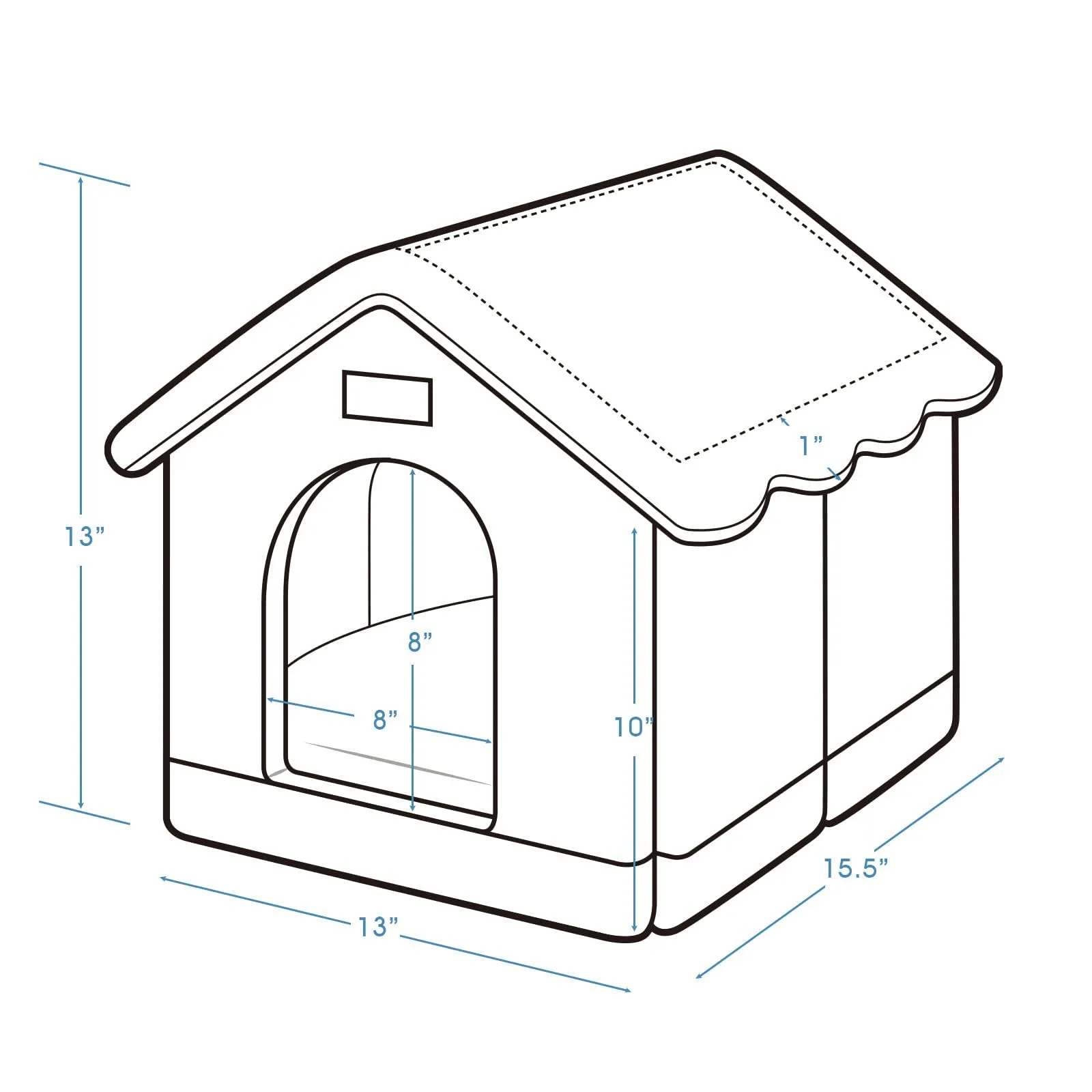 Jiupety Casetta per Gatti Interno, Taglia S, Adatto A Cani e Gatti, Grotta Calda e Confortevole, Cuscino Sedile Reversibile, Fondo Antiscivolo, Marrone - immagine 5