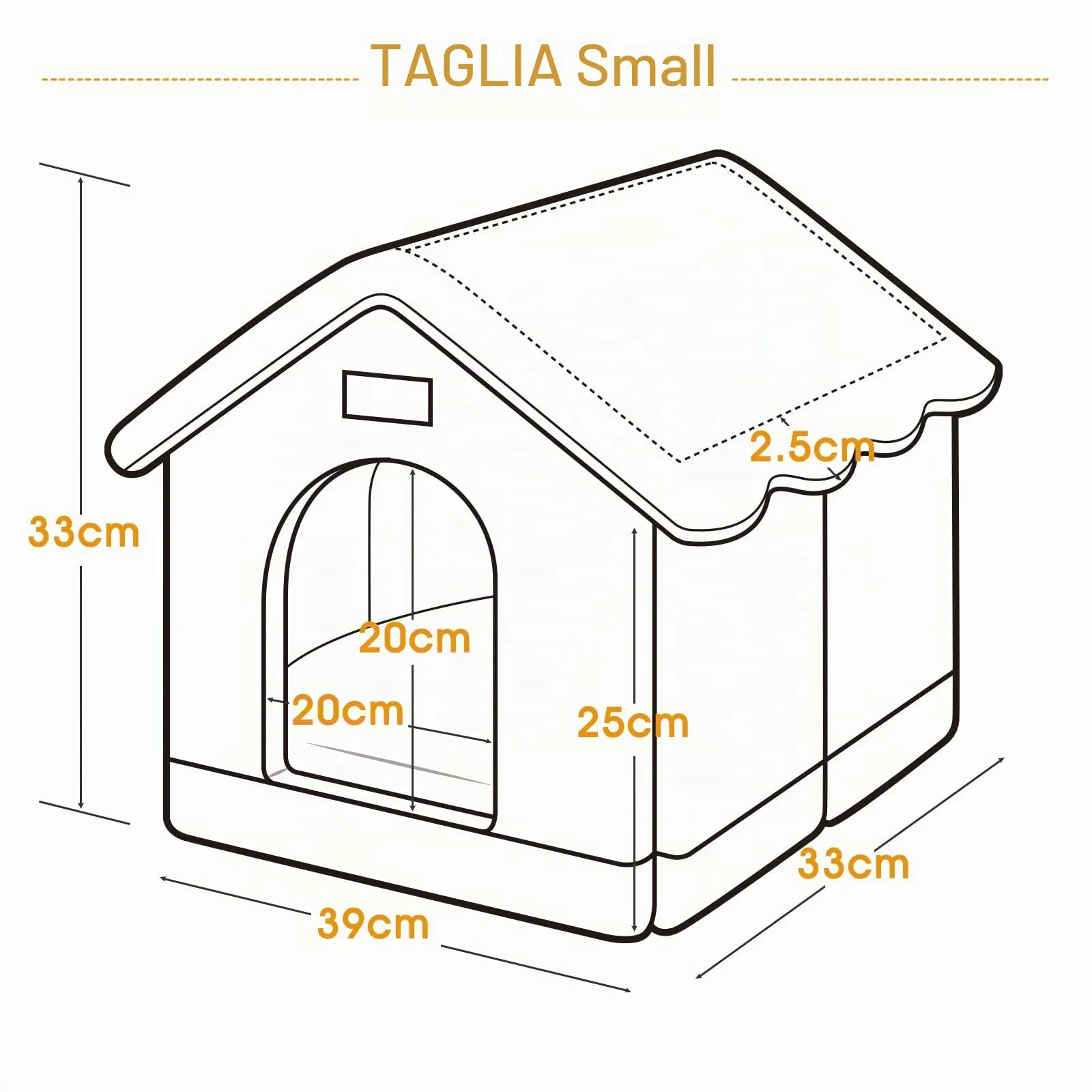 Jiupety Cuccia Gatto Interno, Taglia S Cuccia per Gatti da Interno Adatto A Cani e Gatti, Grotta Calda e Confortevole, Cuscino Sedile Reversibile, Fondo Antiscivolo, Grigio - immagine 4