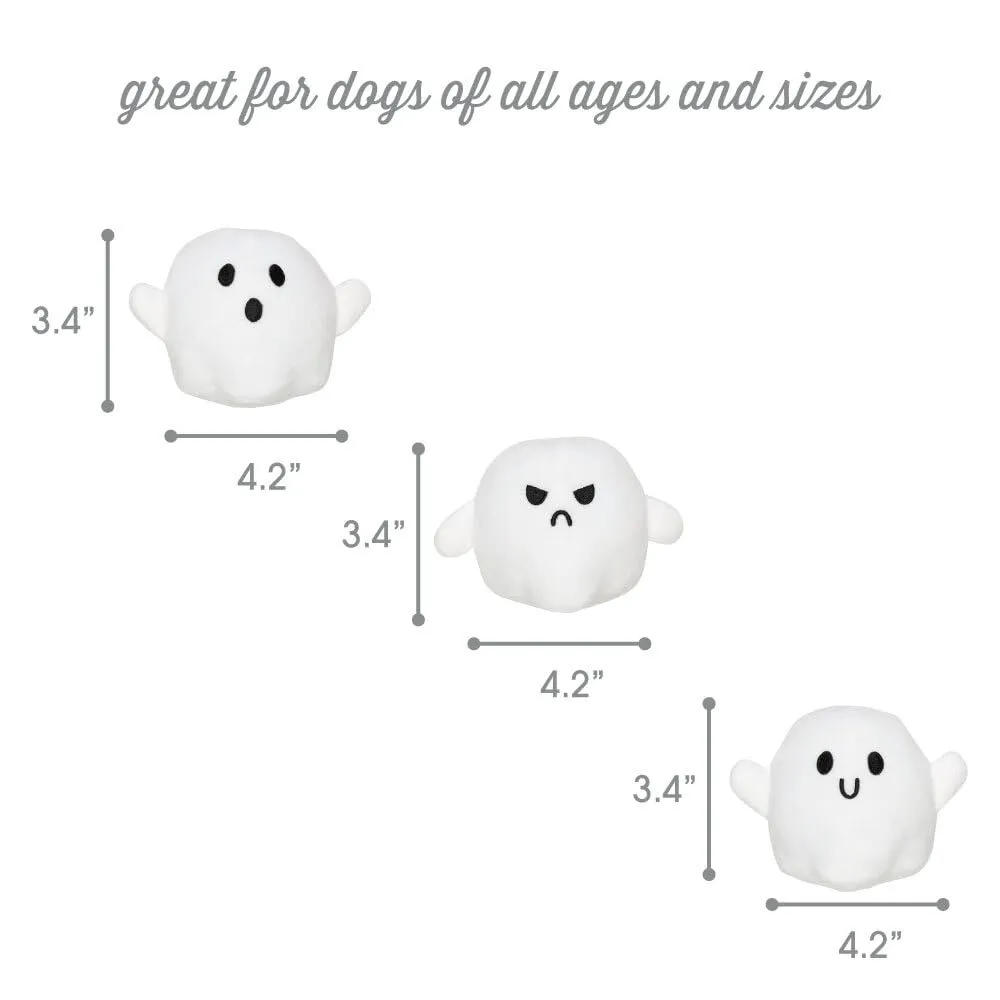 Pearhead Giocattoli di Halloween per Cani, Fantasma Bianco, Set di 3 Giocattoli di Halloween per Animali Domestici, Accessori indispensabili per il proprietario del Cane, Giocattoli Autunno per - immagine 3