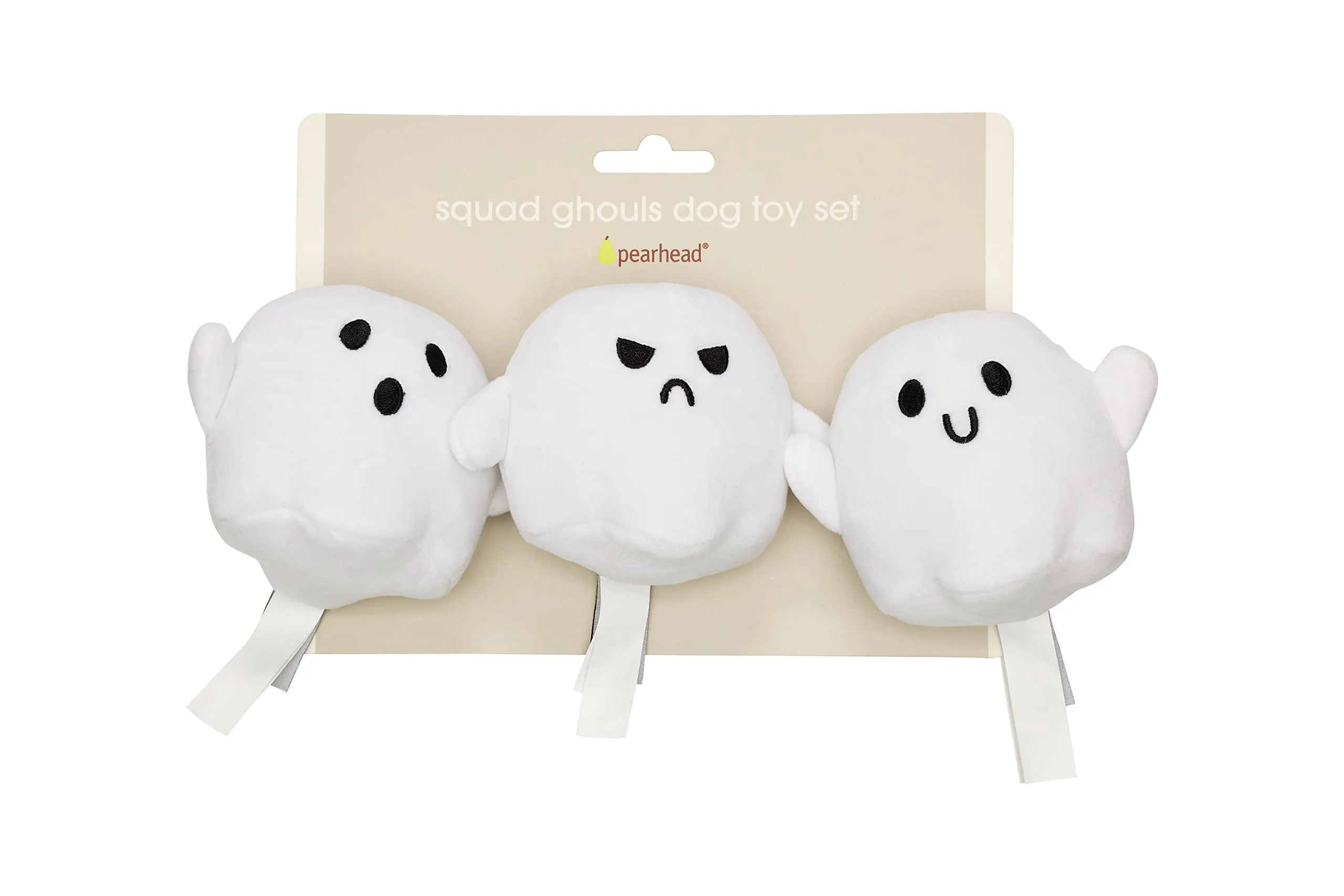 Pearhead Giocattoli di Halloween per Cani, Fantasma Bianco, Set di 3 Giocattoli di Halloween per Animali Domestici, Accessori indispensabili per il proprietario del Cane, Giocattoli Autunno per - immagine 9
