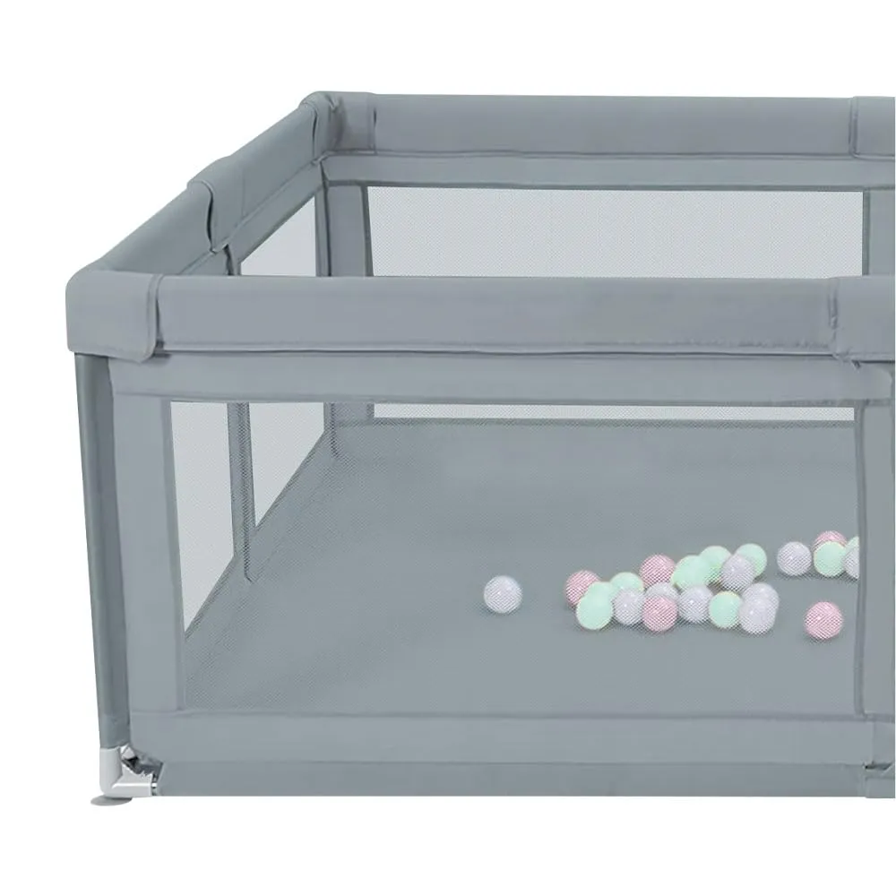 Parco per cuccioli con porta, parco per cuccioli o cani piccoli, recinzione solida in tessuto spesso e rete in nylon ad alta resistenza, lavabile in lavatrice, per interni ed esterni, 205 x 147 x 66 - immagine 4