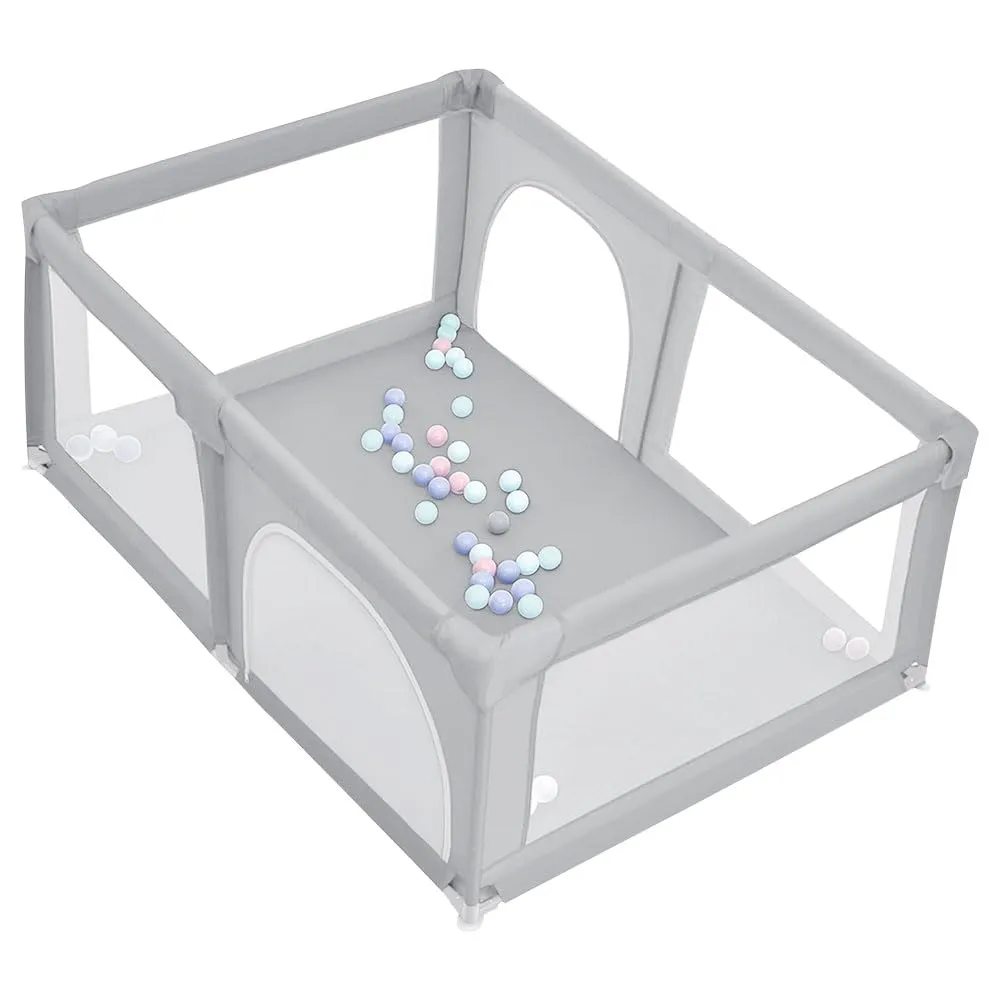 Recinto per cuccioli con porta, recinto per cuccioli o cani piccoli, recinzione solida in tessuto spesso e rete in nylon ad alta resistenza, lavabile in lavatrice, interno/esterno, 180 x 120 x 66 cm - immagine 4