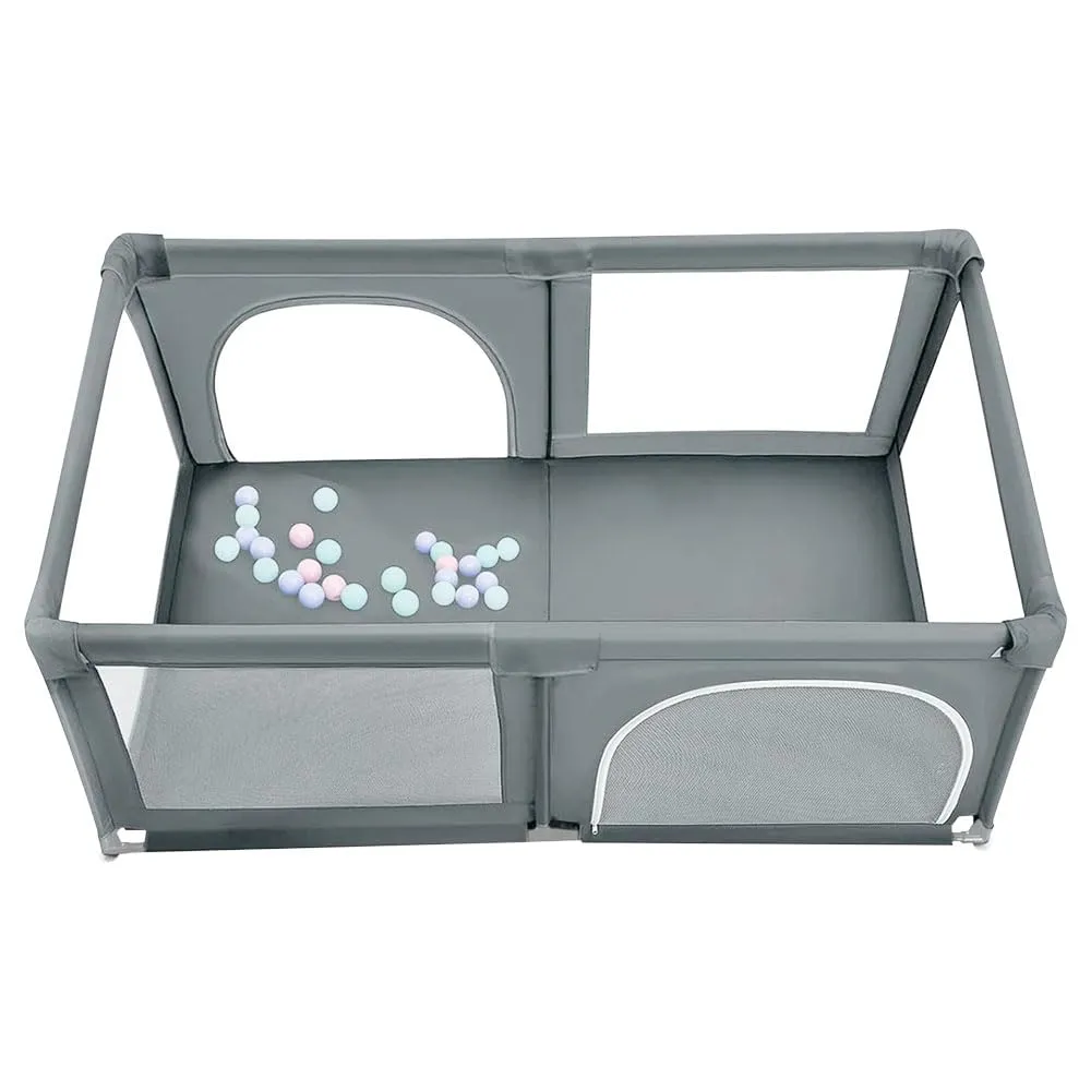 Parco per cuccioli con porta, parco per cuccioli o cani piccoli, recinzione solida in tessuto spesso e rete in nylon ad alta resistenza, lavabile in lavatrice, interno/esterno, 180 x 120 x 66 cm - immagine 5