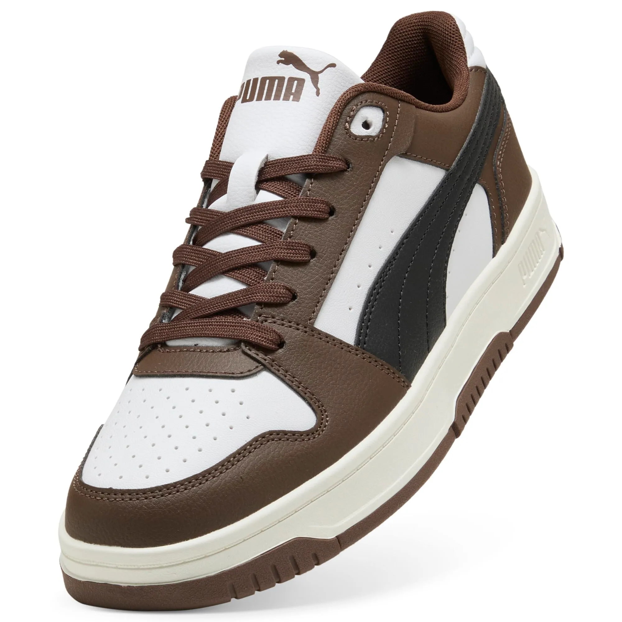 Puma Rebound Slam Lo - Sneaker Unisex, Marrone Castagna, Nero, Bianco, Taglia 40 - immagine 6