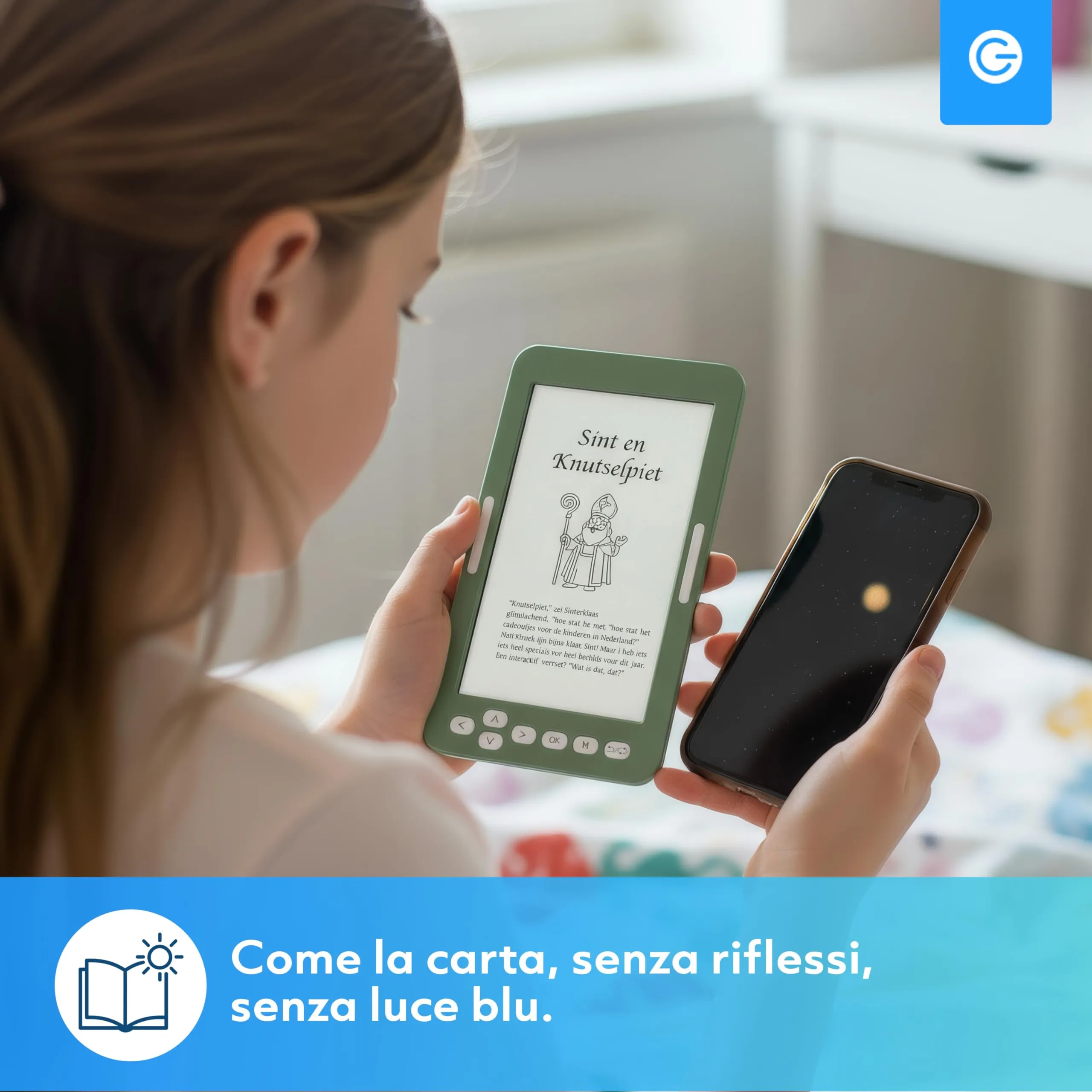 Silvergear Ebook Reader 4,7 pollici | PocketBook | E-Ink touchscreen | Memoria da 4 GB per 3000+ e-book | Senza riflessi e leggero | 13,7 x 7,55 x 0,84 cm | Verde - immagine 5