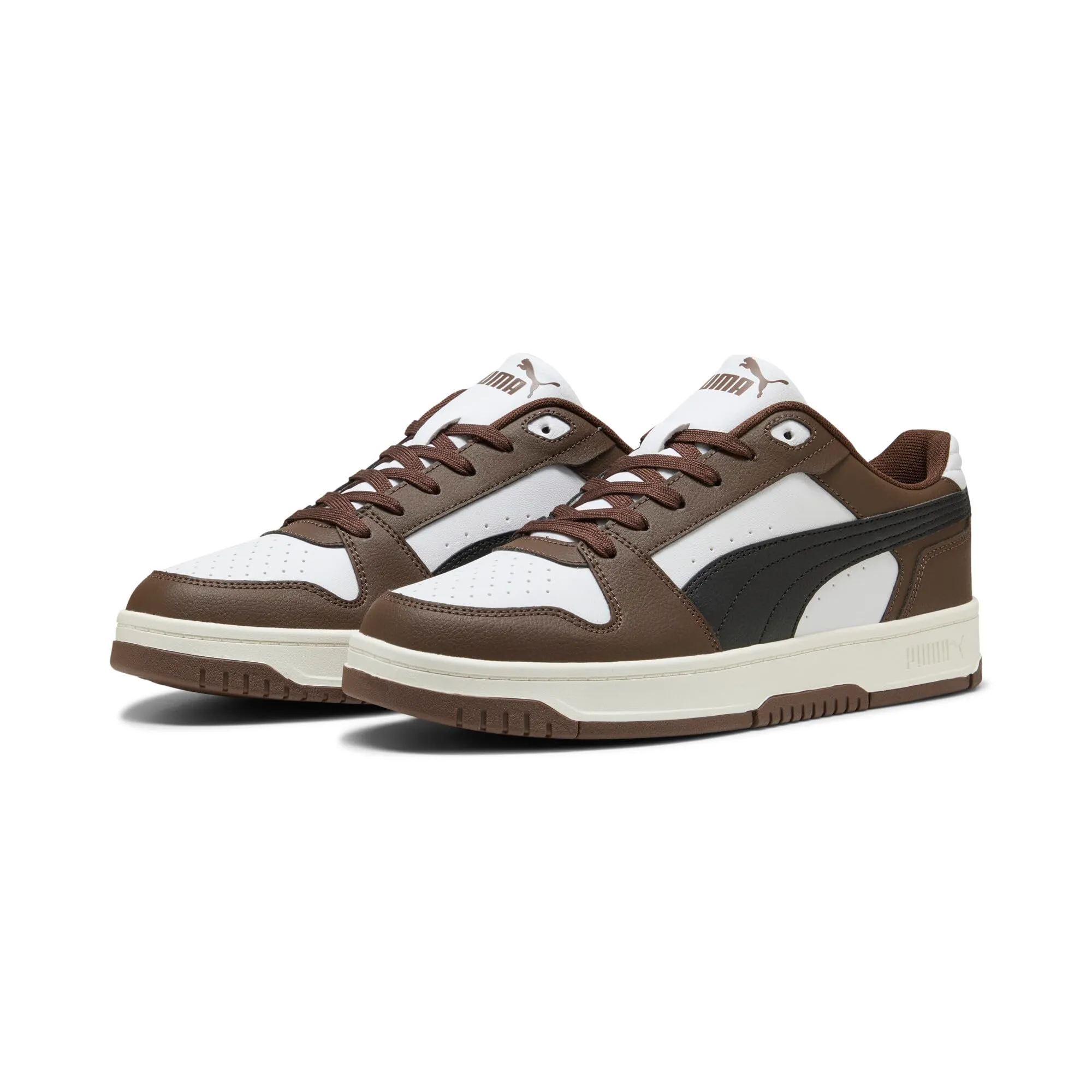 Puma Unisex Rebound Slam Lo Sneaker, Chestnut Brown Black White, 36,5 EU - immagine 1