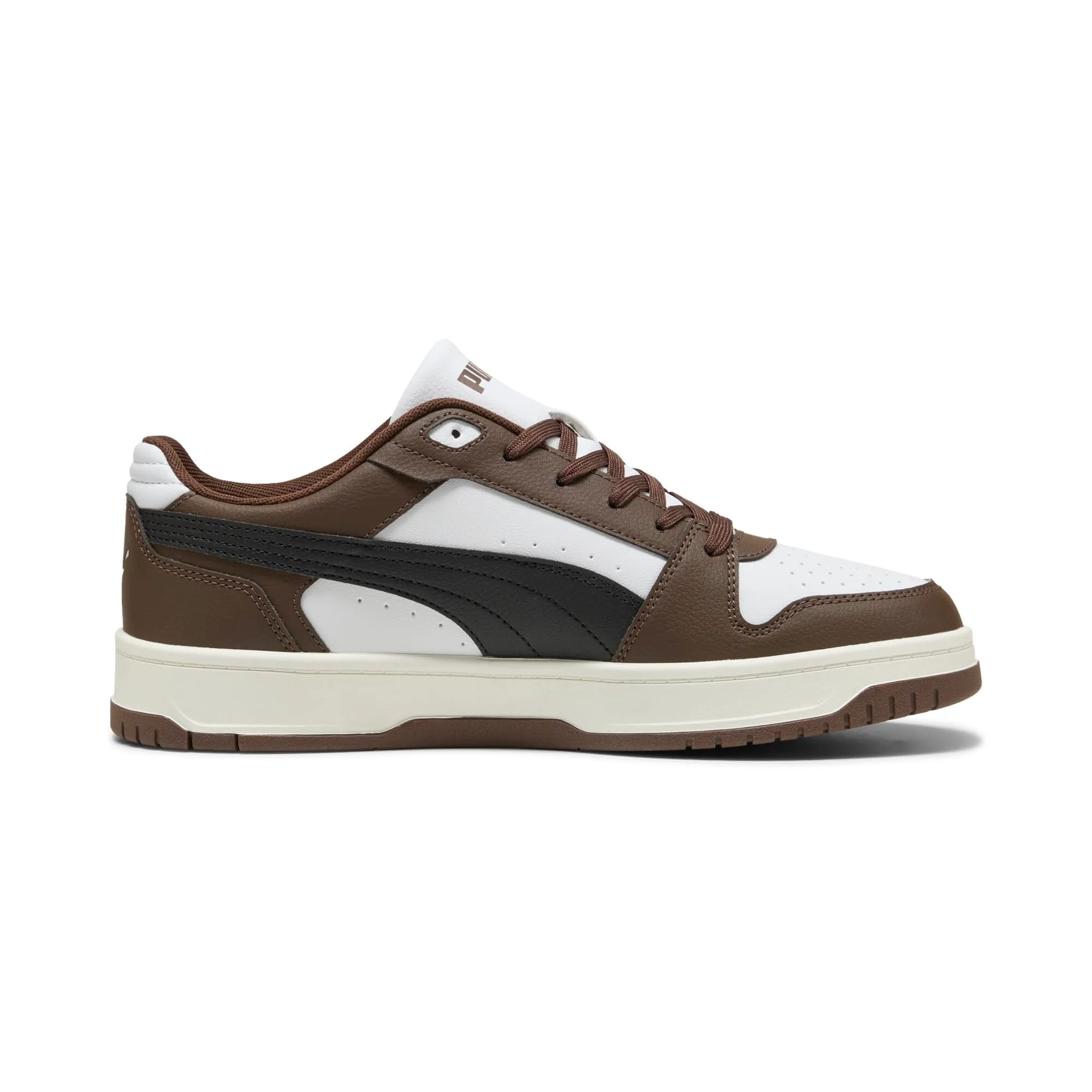 Puma Rebound Slam Lo - Sneaker Unisex, Marrone Castagna, Nero, Bianco, 40 - immagine 5