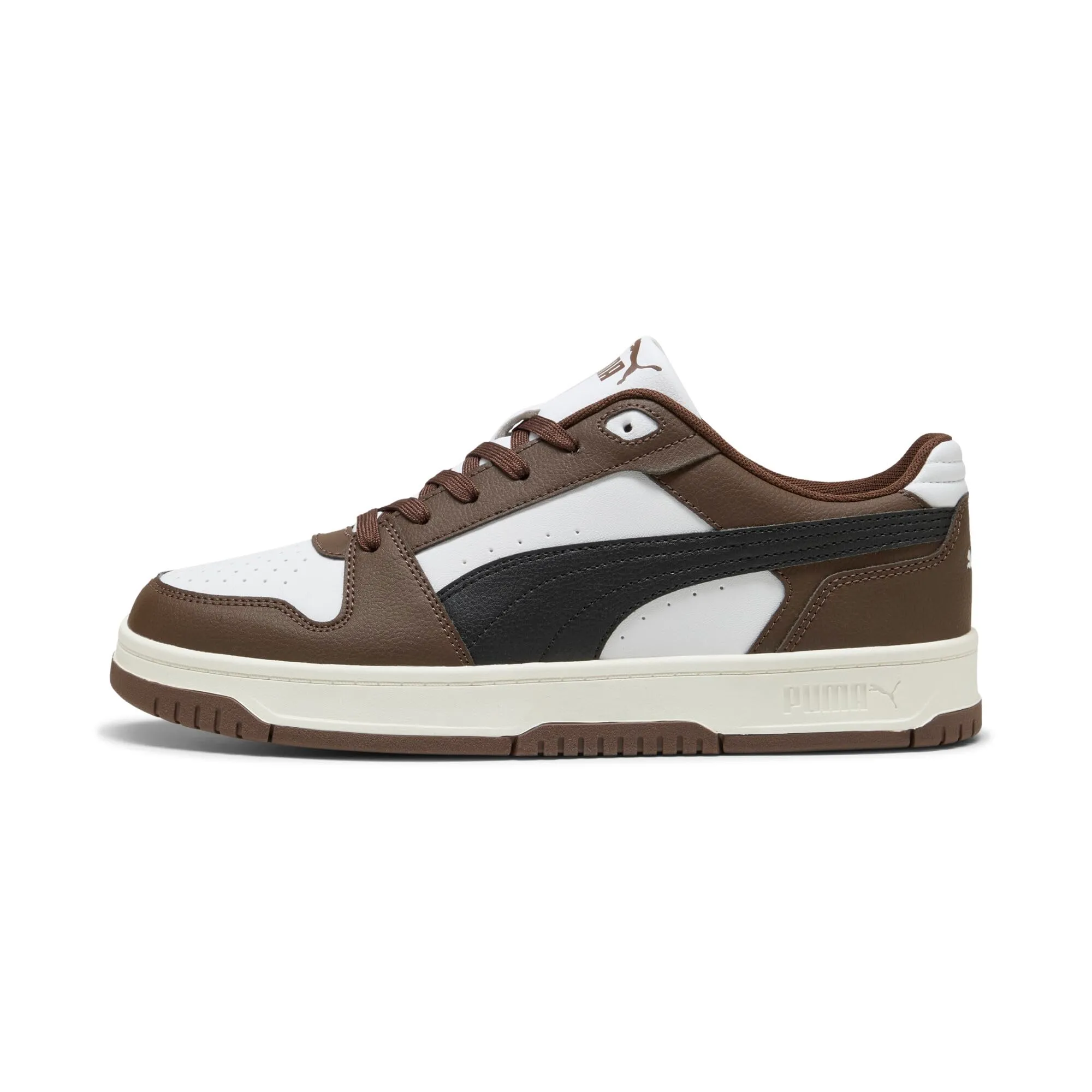 Puma Rebound Slam Lo - Sneaker Unisex, Marrone Castagna, Nero, Bianco, Taglia 38 - immagine 3