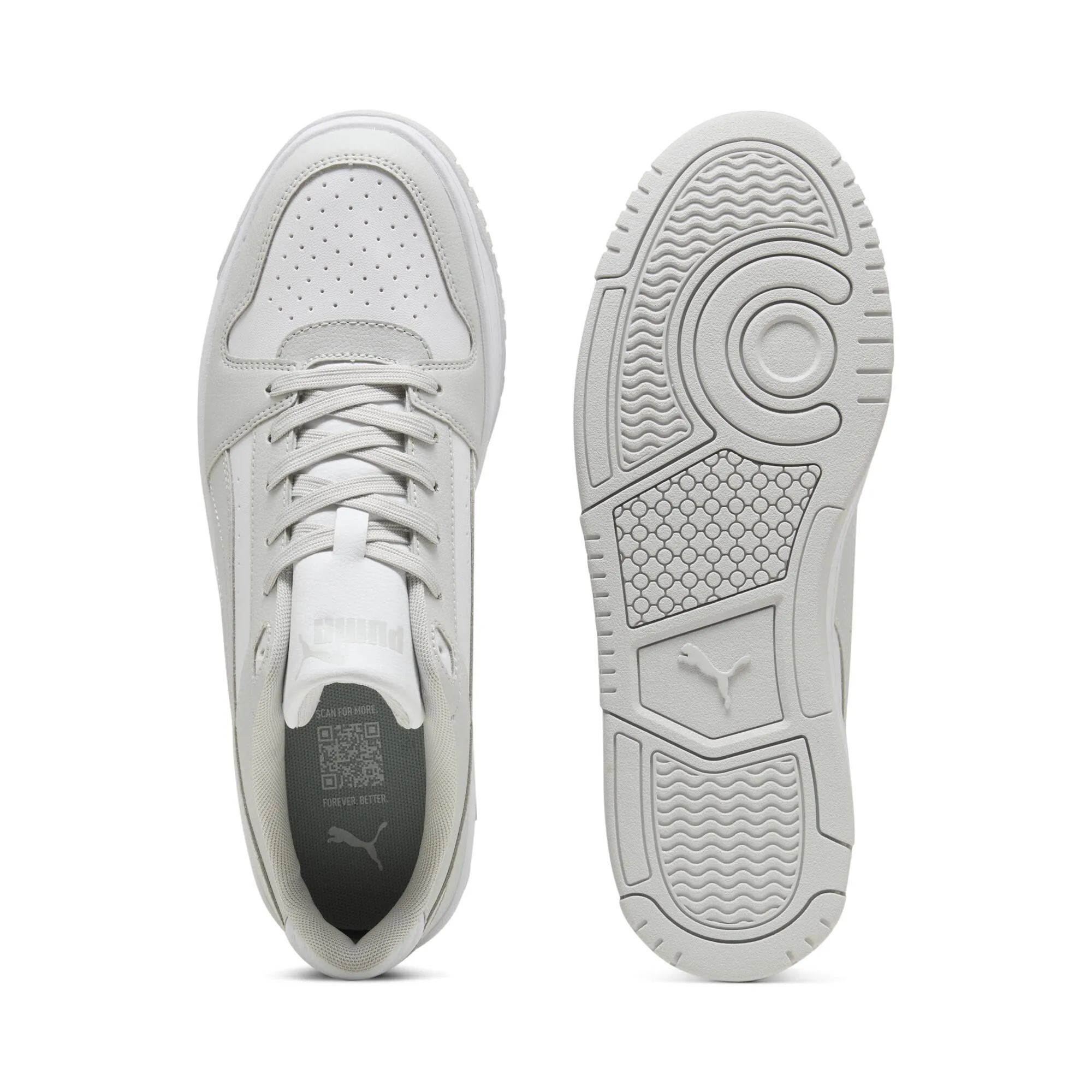 Puma Sneaker Unisex Rebound Slam Lo, Grigio glaciale Bianco, 40 - immagine 3