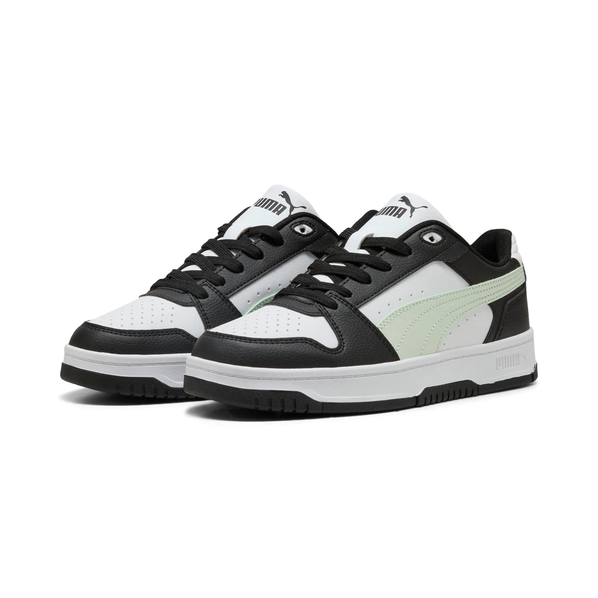 Puma Rebound Slam Lo Sneaker, Unisex, Nero-Salvia Bianco Brillante, 39 - immagine 1