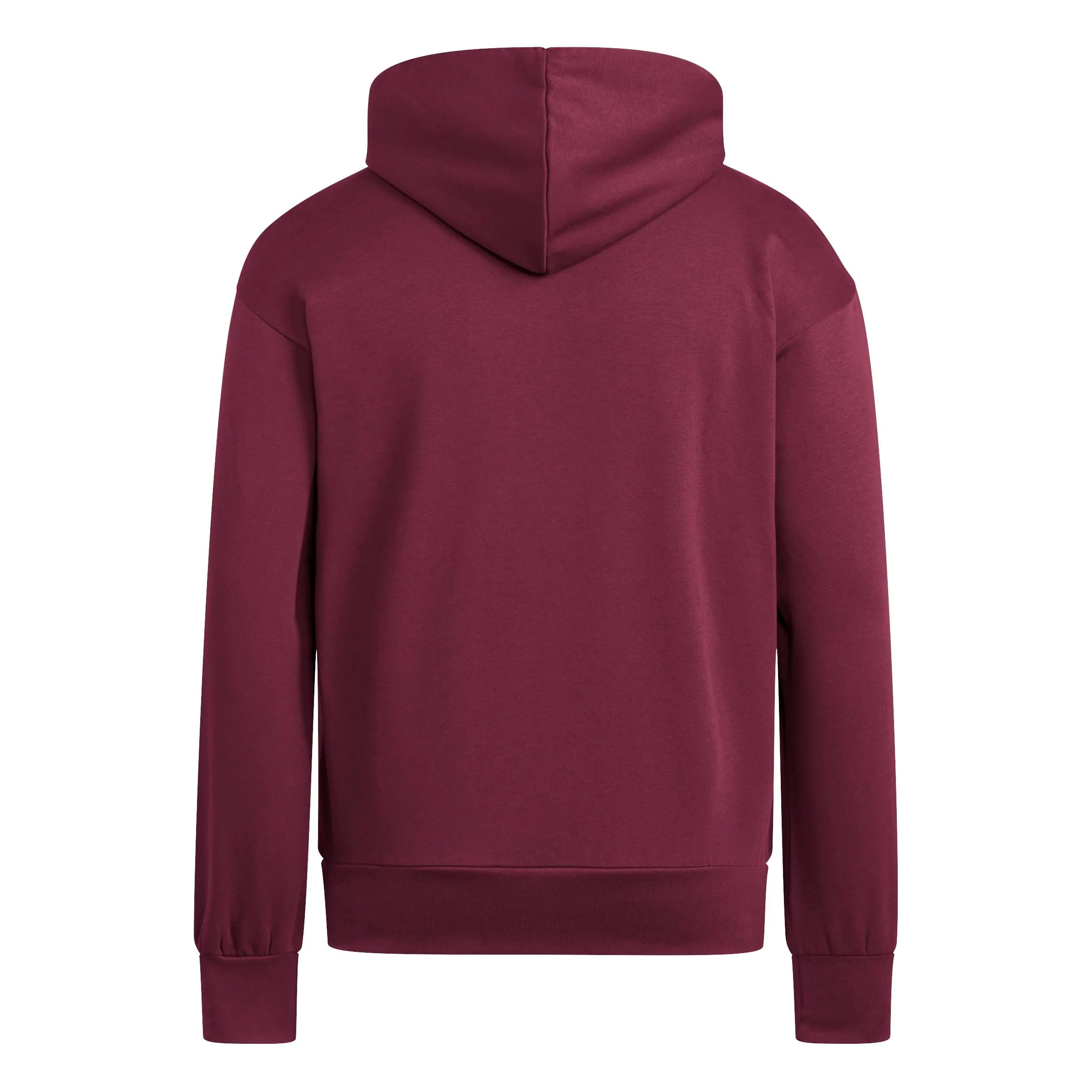 adidas Uomo Essentials Feelcozy Fleece Hoodie Sweatshirt, Maroon/Black, M - immagine 3