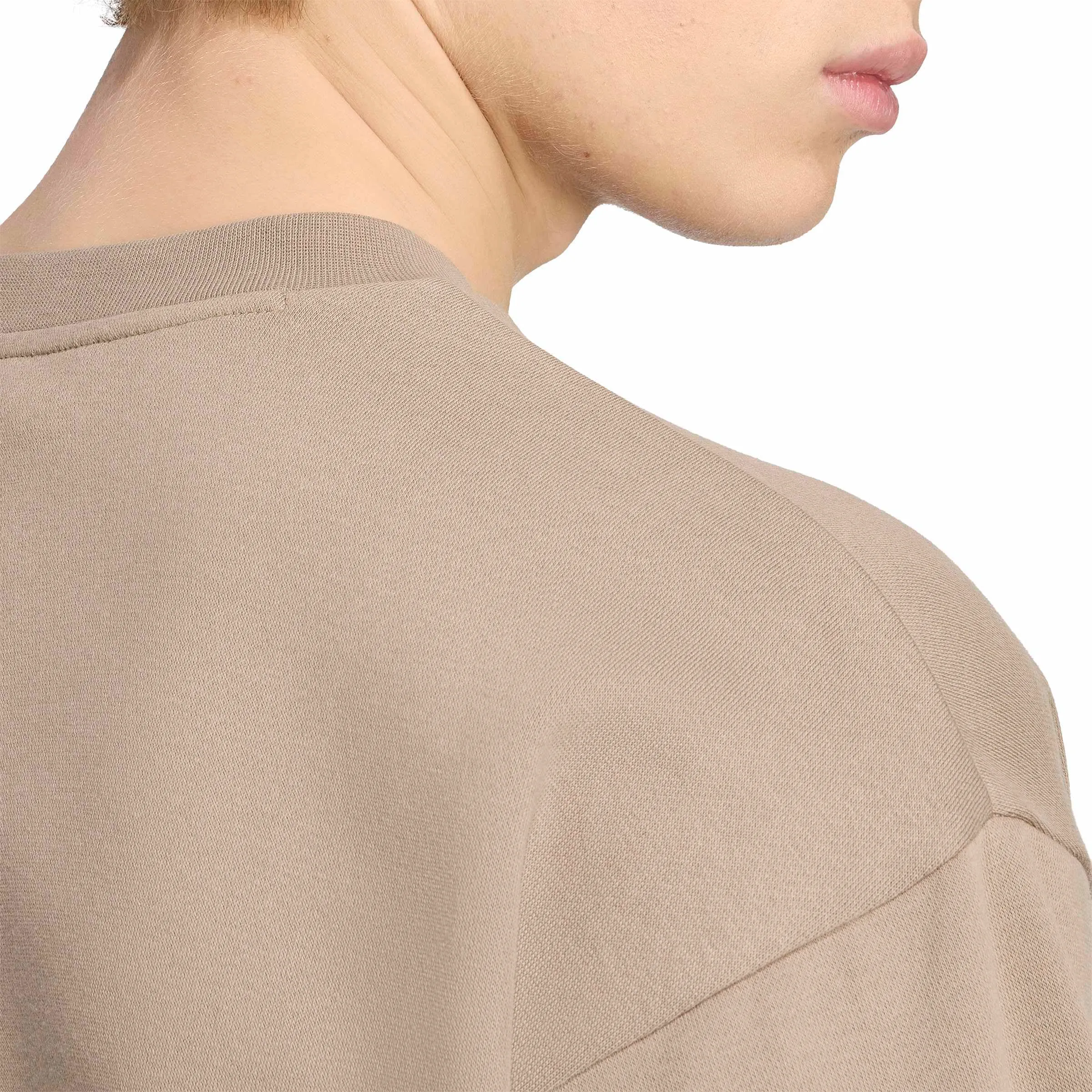 adidas Uomo Essentials Feelcozy Fleece Sweatshirt, Khaki Six/Black, XS - immagine 5