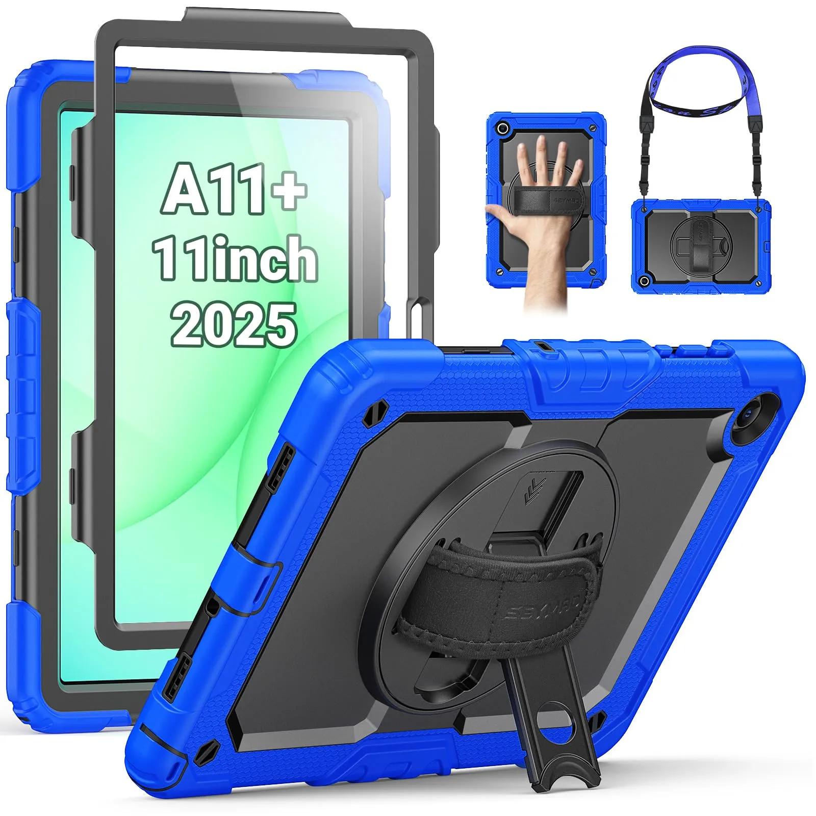 SEYMAC Cover per Samsung Galaxy Tab A11+/A11 Plus - 11 Pollici 2025, Blu - immagine 1