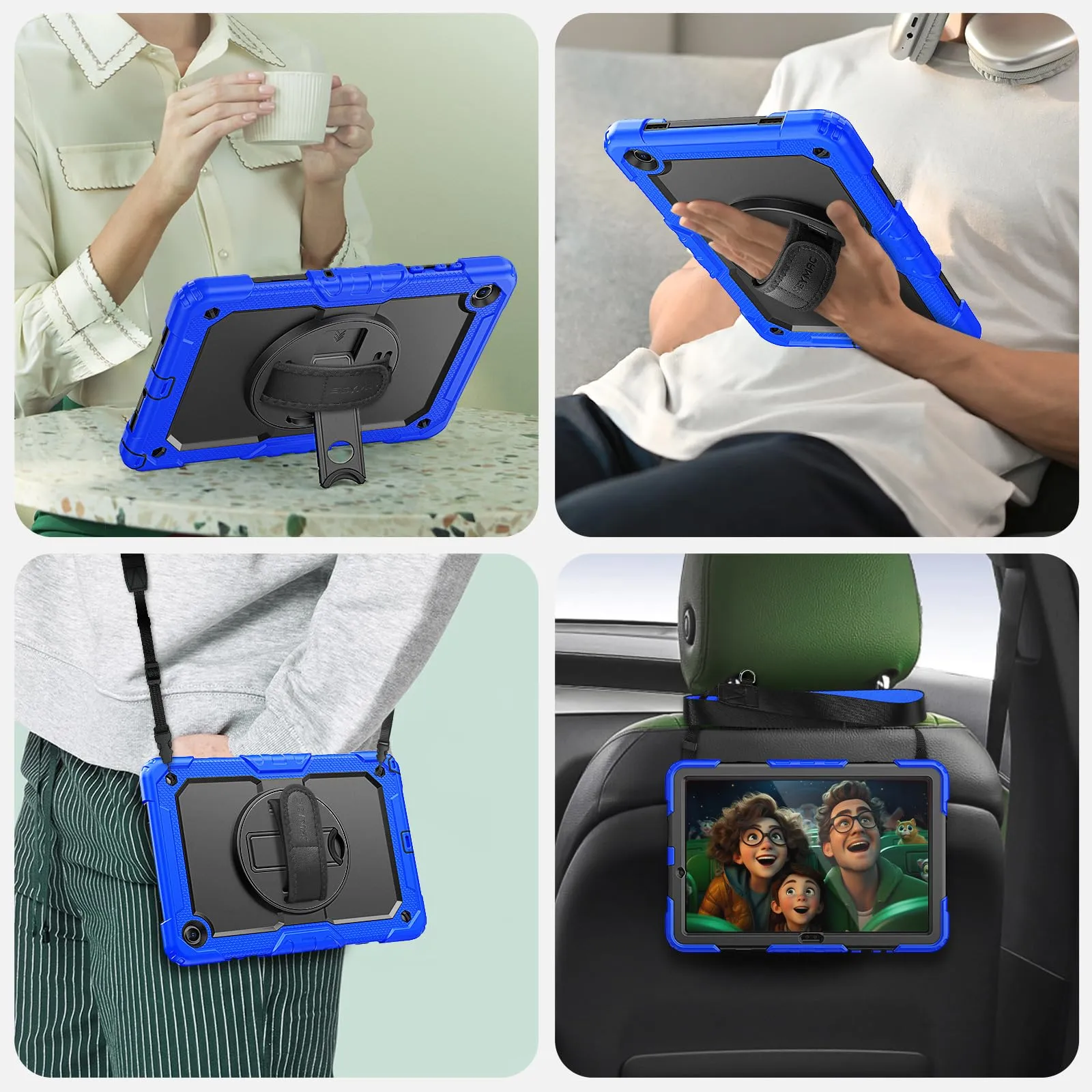 SEYMAC Cover per Samsung Galaxy Tab A11+/A11 Plus - 11 Pollici 2025, Blu - immagine 7
