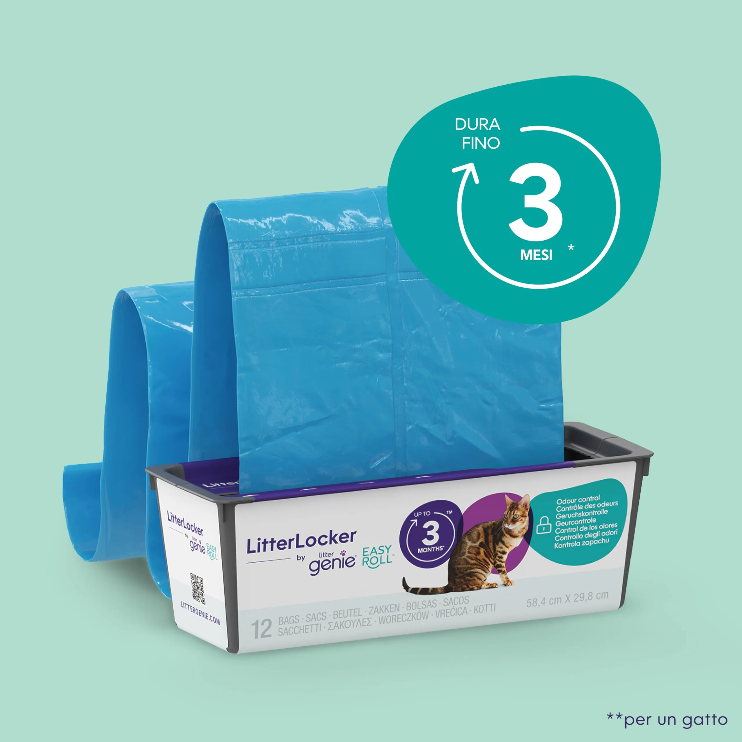 Litter Genie LitterLocker by Litter Genie EasyRoll - Ricarica 3 mesi - immagine 2