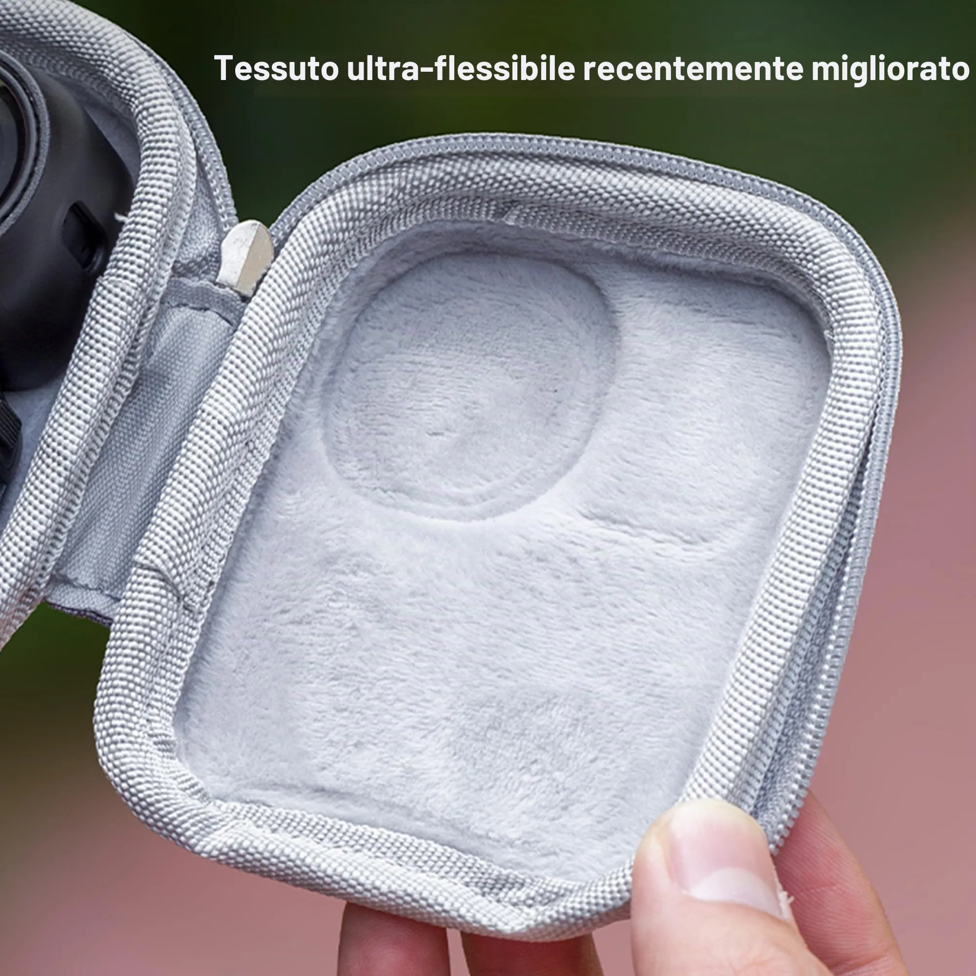 Lemxiee Custodia rigida per DJI Osmo Nano Cover Accessori + [2 Pezzi] Pellicola Vetro Temperato Protettiva Case - immagine 6