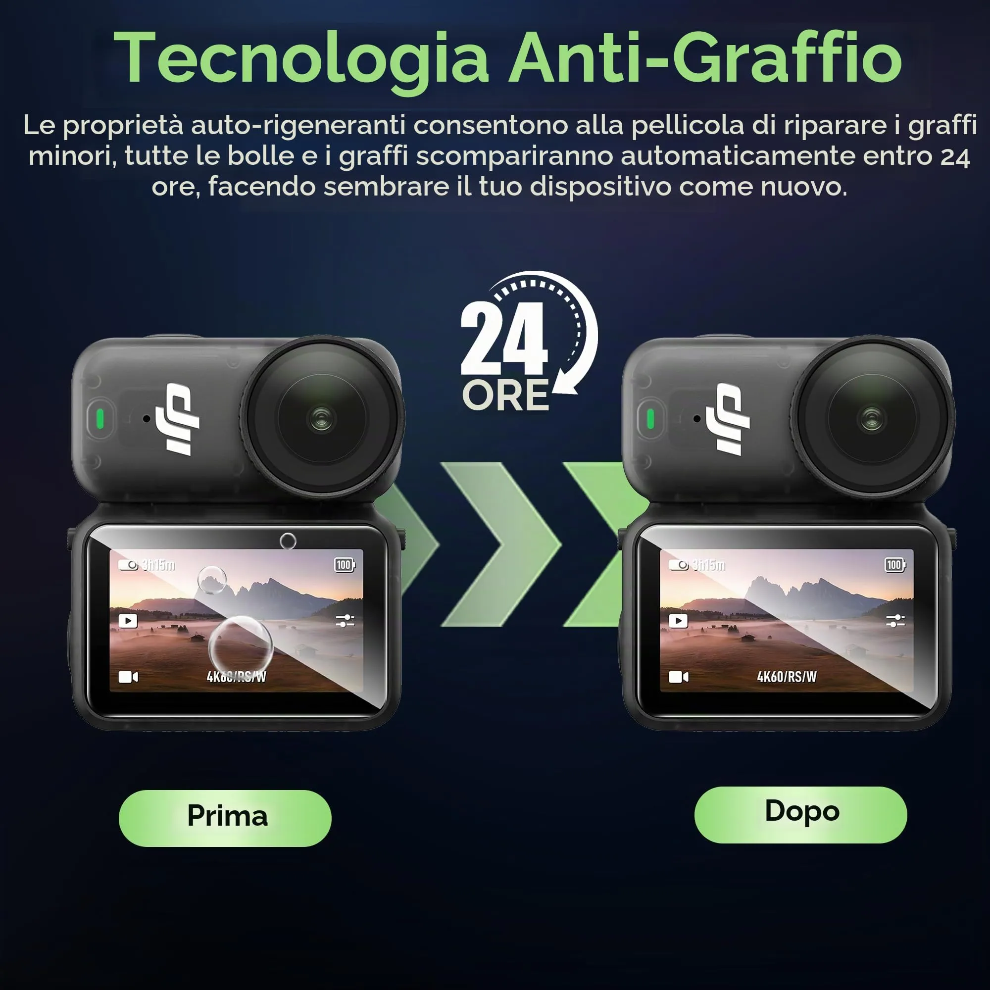 Lemxiee Custodia rigida per DJI Osmo Nano Cover Accessori + [2 Pezzi] Pellicola Vetro Temperato Protettiva Case - immagine 7