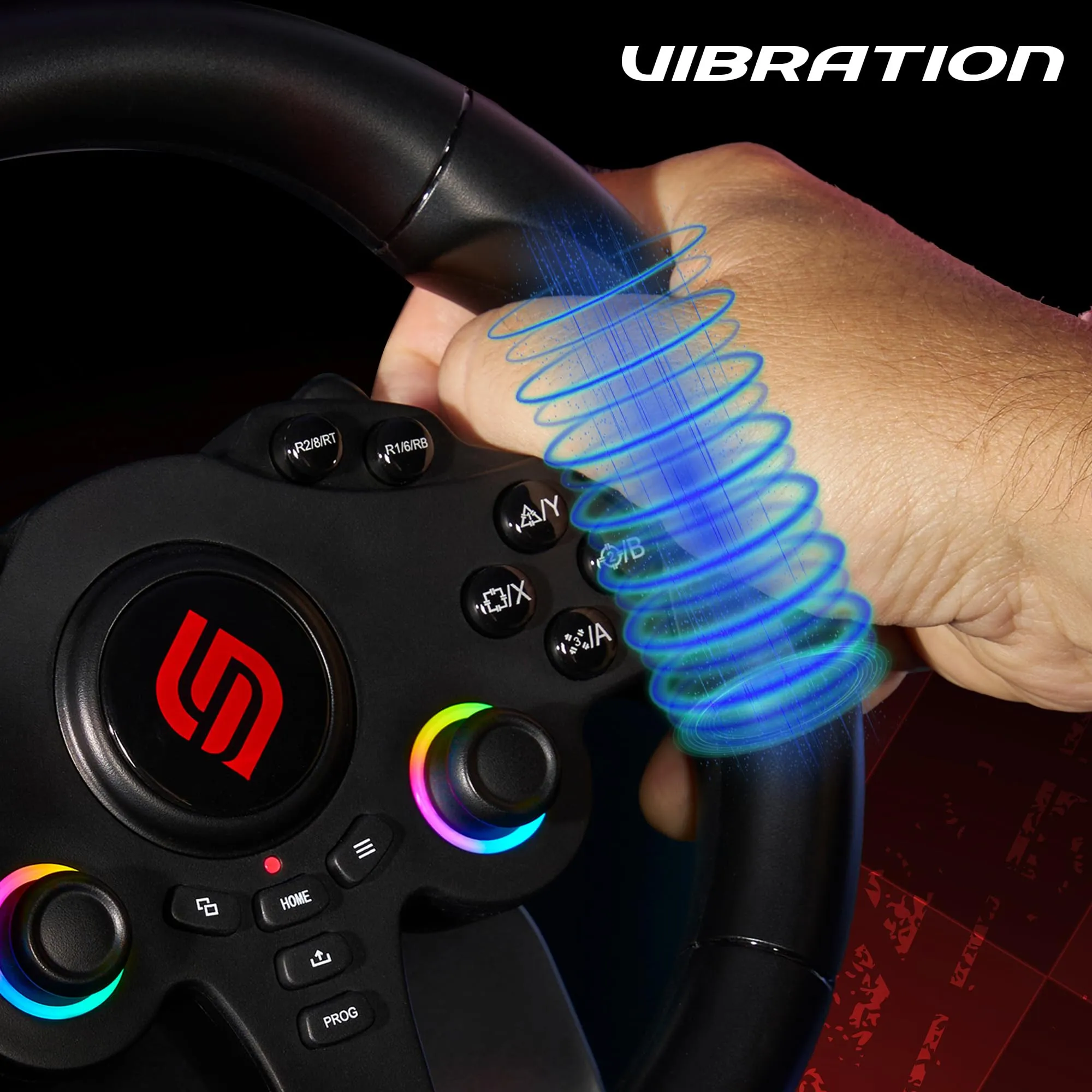 SUBSONIC - Volante Gaming 220 RS per PS4, Xbox, Switch 1 e 2, PC - Nero - immagine 7