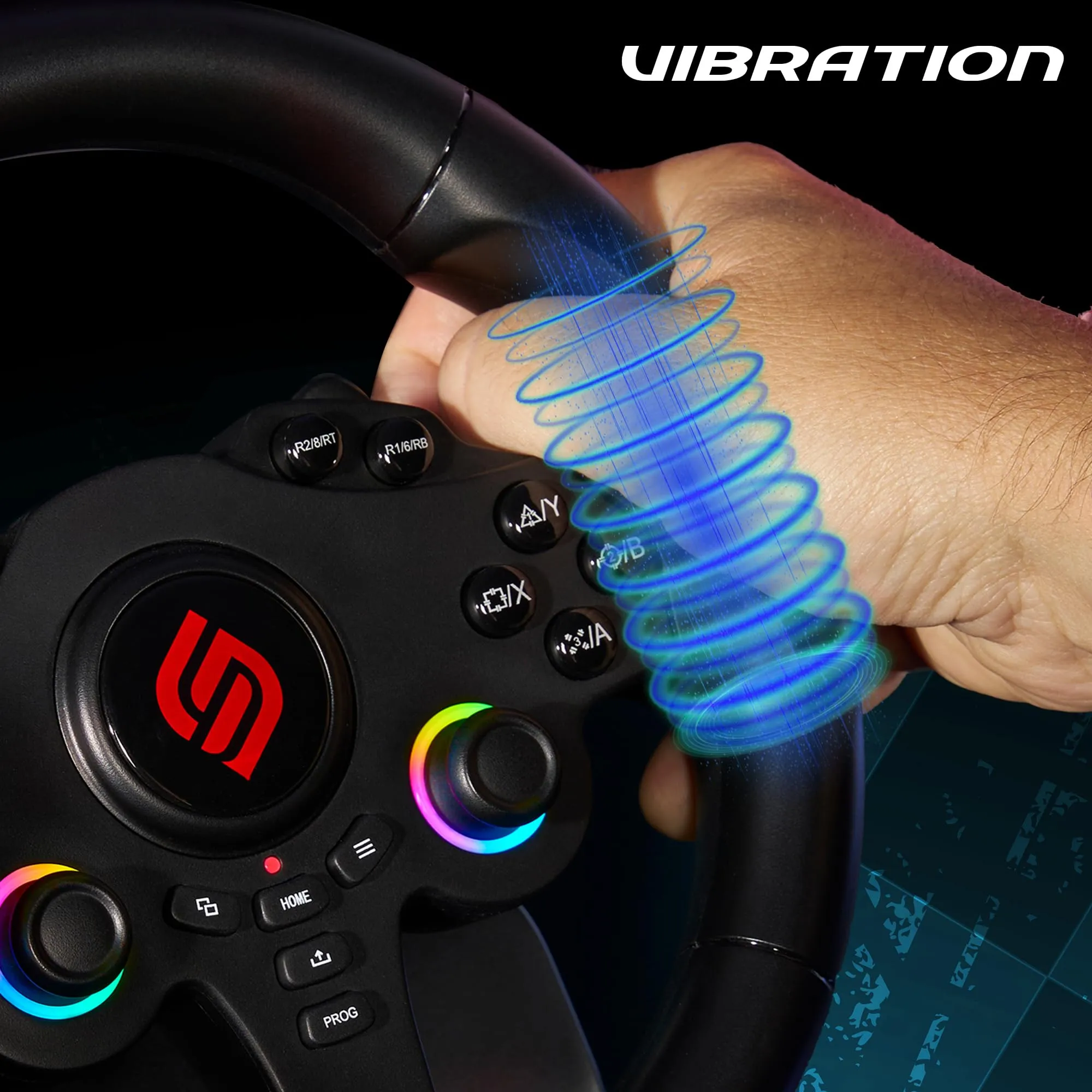 SUBSONIC - Volante Gaming 220 RS-5 per PS5 e PC - Nero - immagine 6