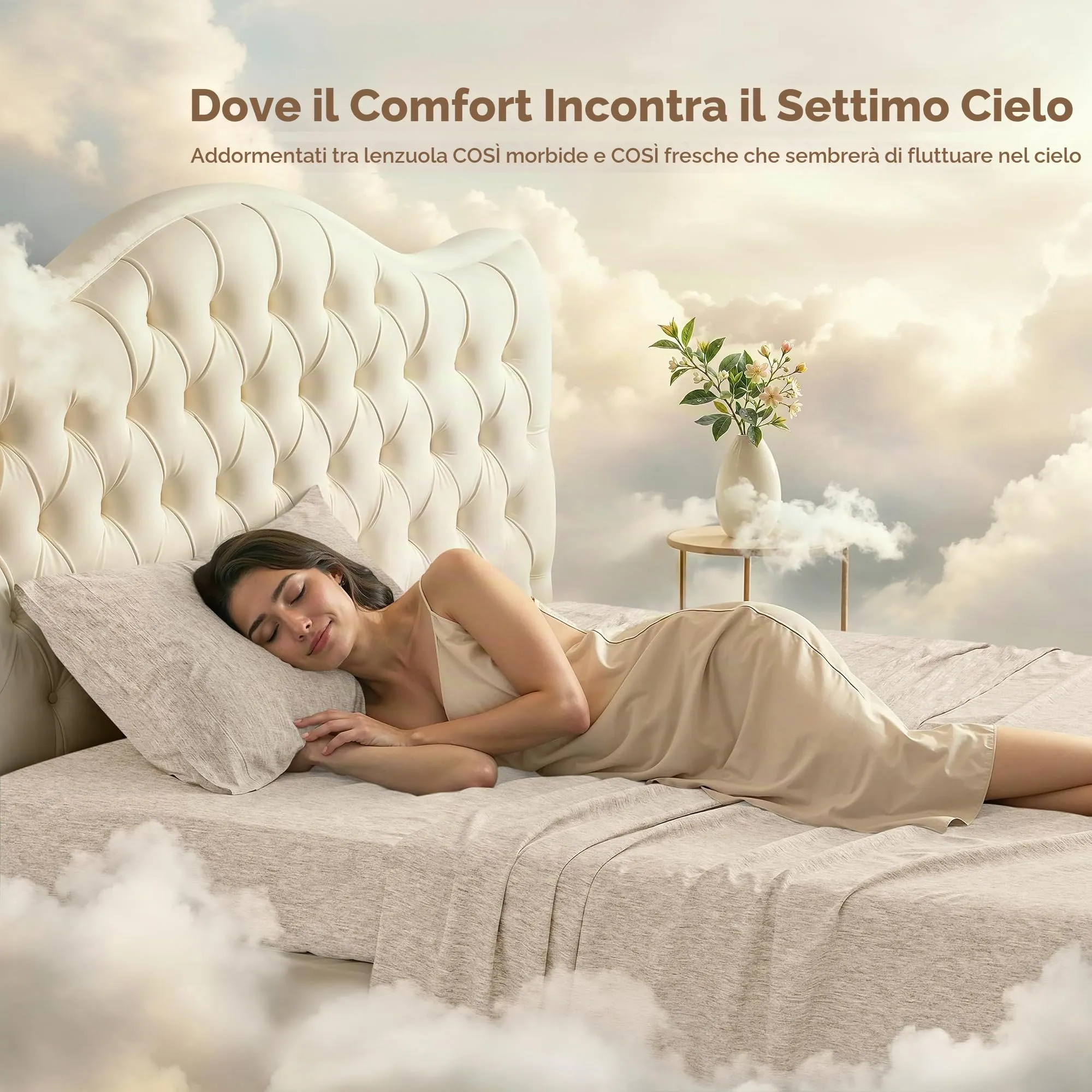 Set di lenzuola per letto singolo, 3 pezzi, 40,6 cm di profondità, per - immagine 4