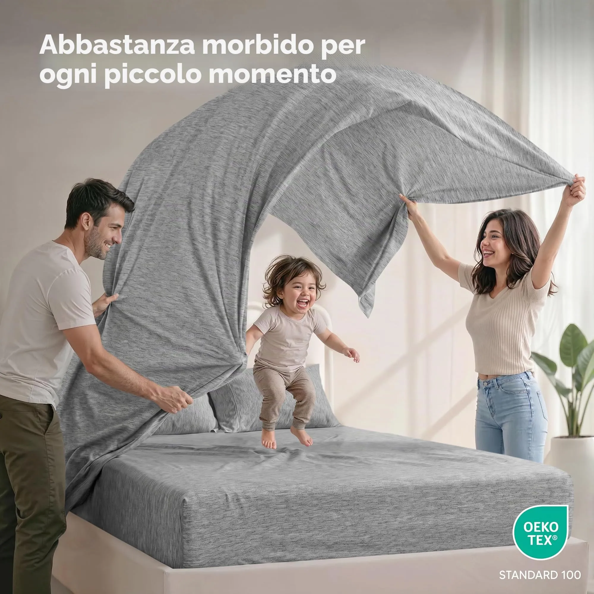 Utopia Bedding - Set di lenzuola per letto matrimoniale, 4 pezzi, lenzuola - immagine 5
