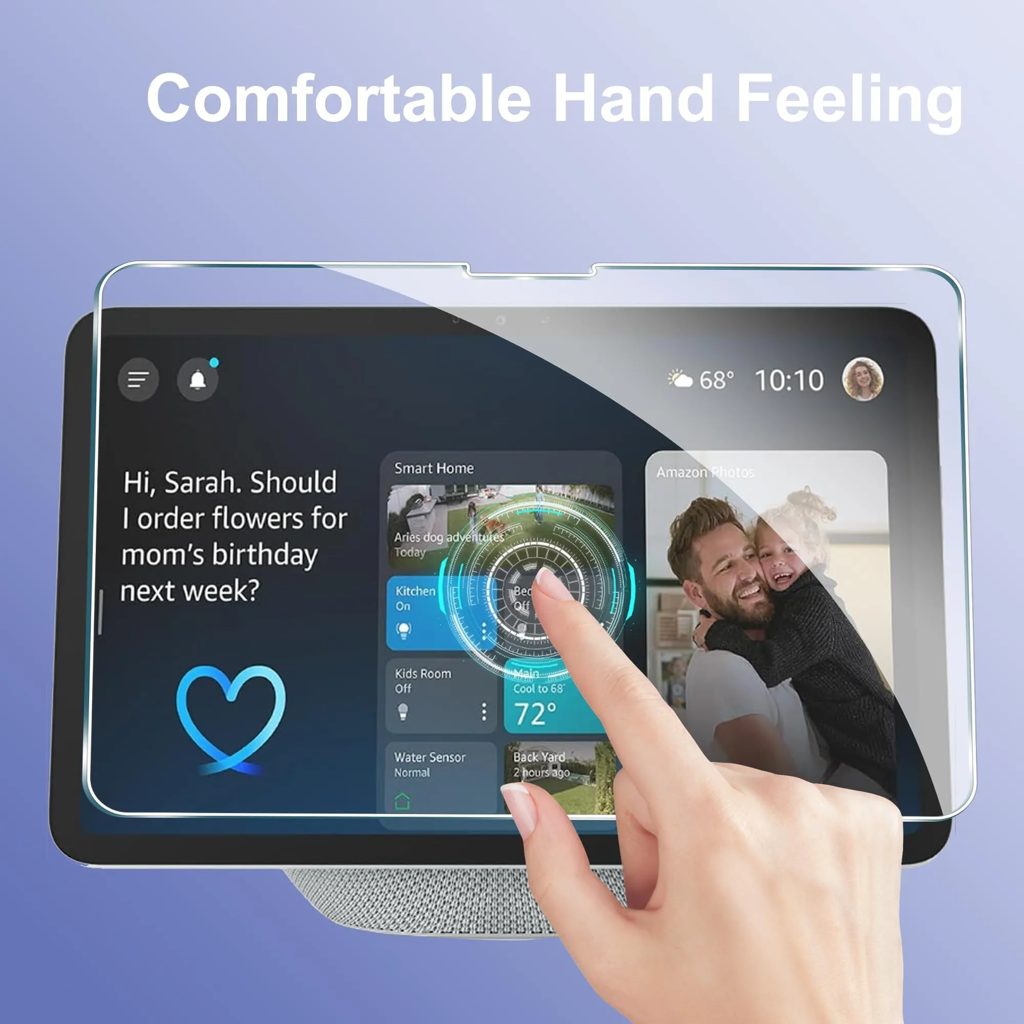 CAUHENYEE Pellicola Protettiva per Amazon Echo Show 11 2025 Vetro Temperato, AntiGraffio - immagine 2