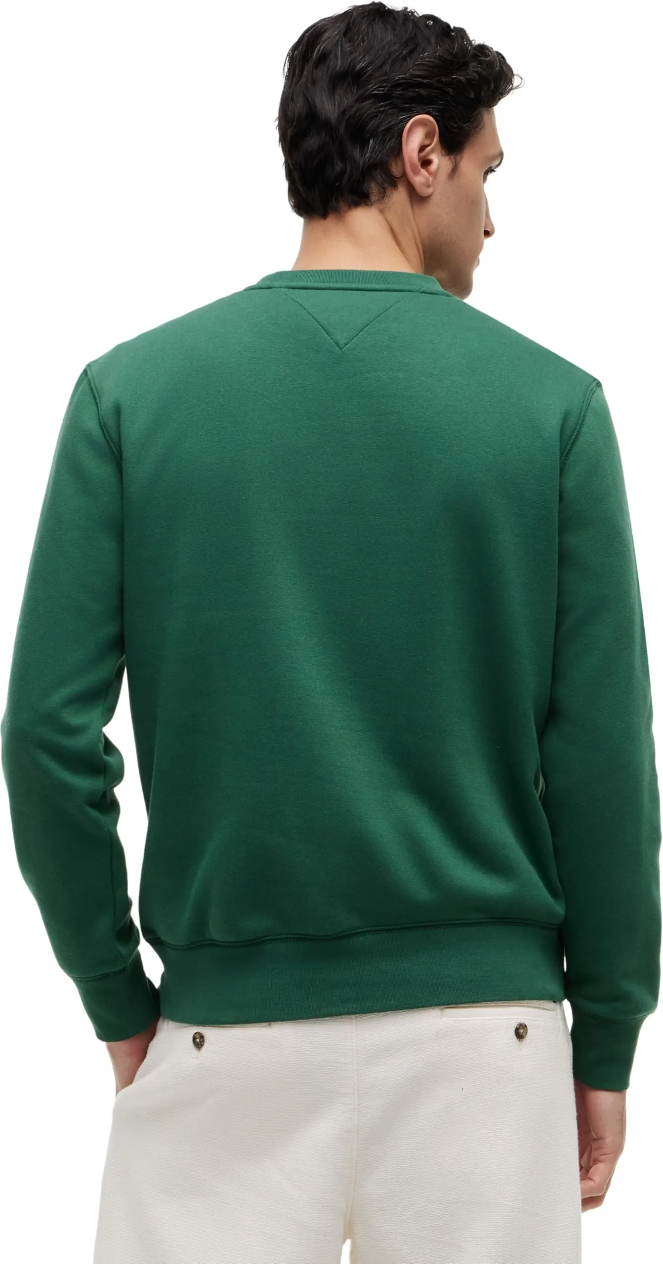 Tommy Hilfiger Uomo Felpa Tommy Logo Senza Cappuccio, Verde (Street Green), M - immagine 2