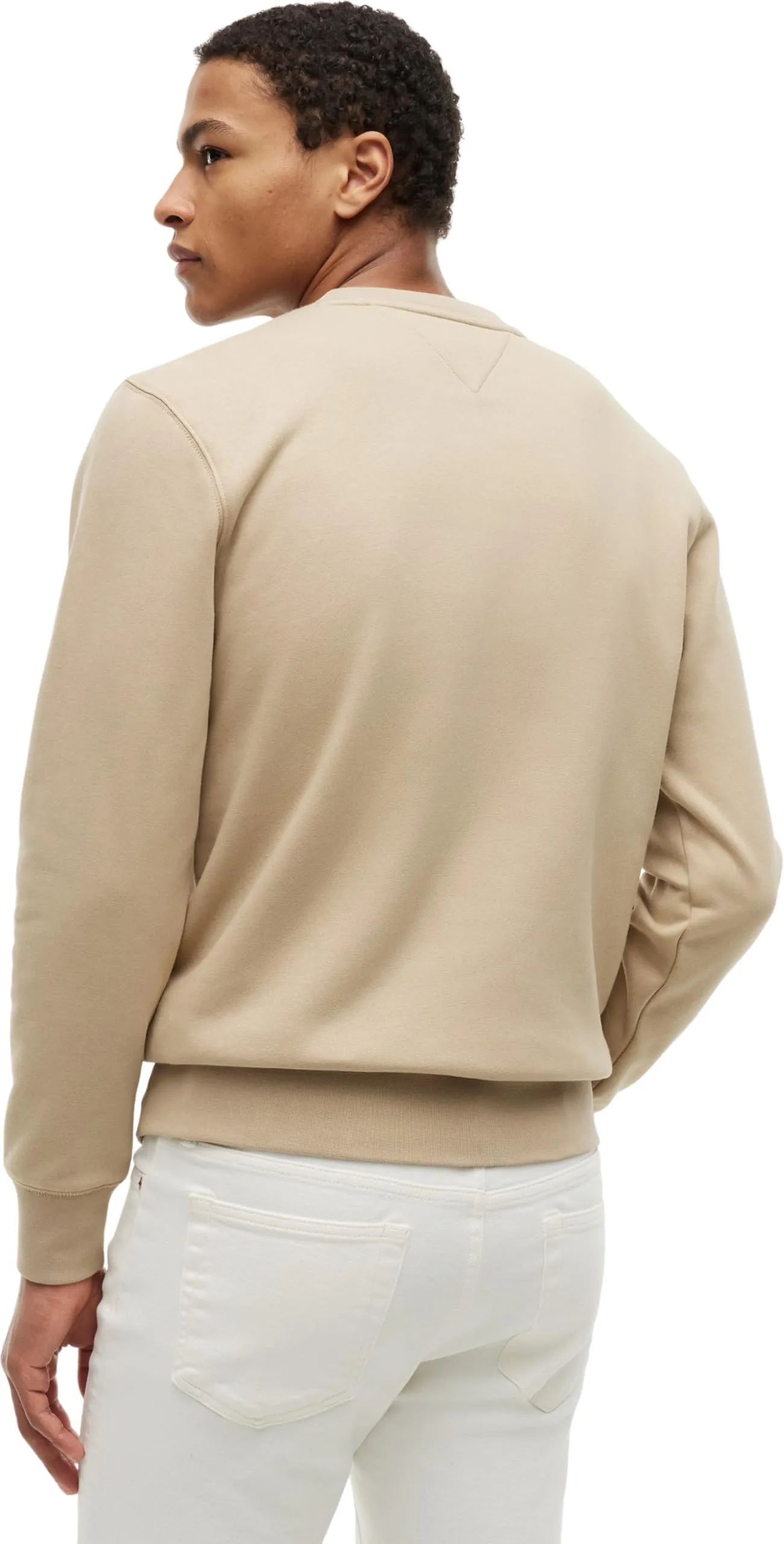 Tommy Hilfiger Uomo Felpa Tommy Logo Senza Cappuccio, Beige (Batique Khaki), XXL - immagine 2