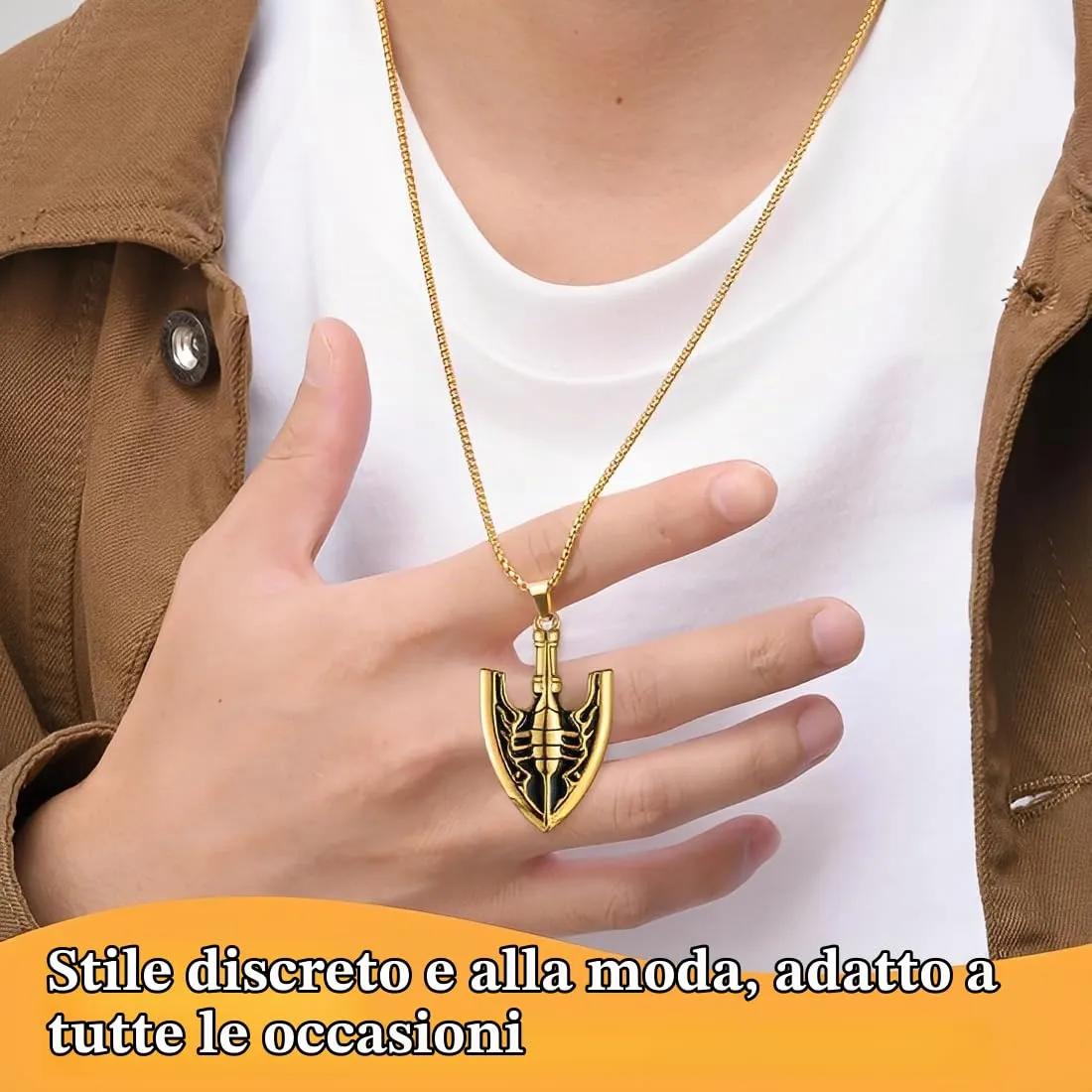 NHPY Jojo Bizarre Adventure Anime Freccia Ciondolo Collana per Uomini,per JoJo's Bizarre Adventure Fan - immagine 5