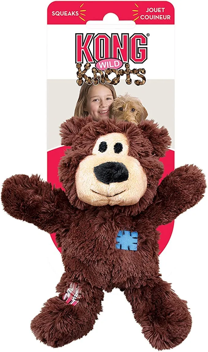 Kong Wild Knots Bears - Giocattoli per cani resistenti, taglia: S/M, confezione da 2 - immagine 8