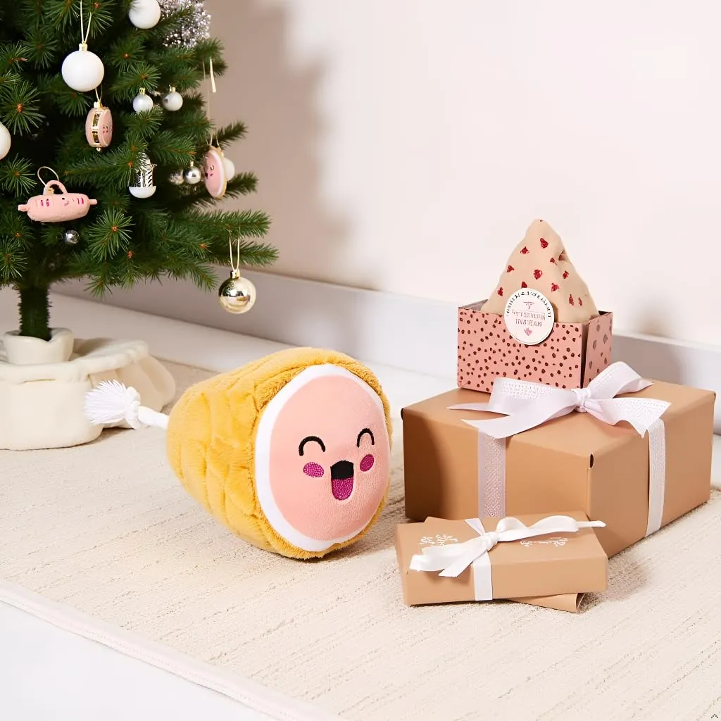 Pearhead Pet M.C. Hammy Dog Toy, giocattolo natalizio per cani, regalo per le vacanze, giocattolo indispensabile per le vacanze - immagine 4