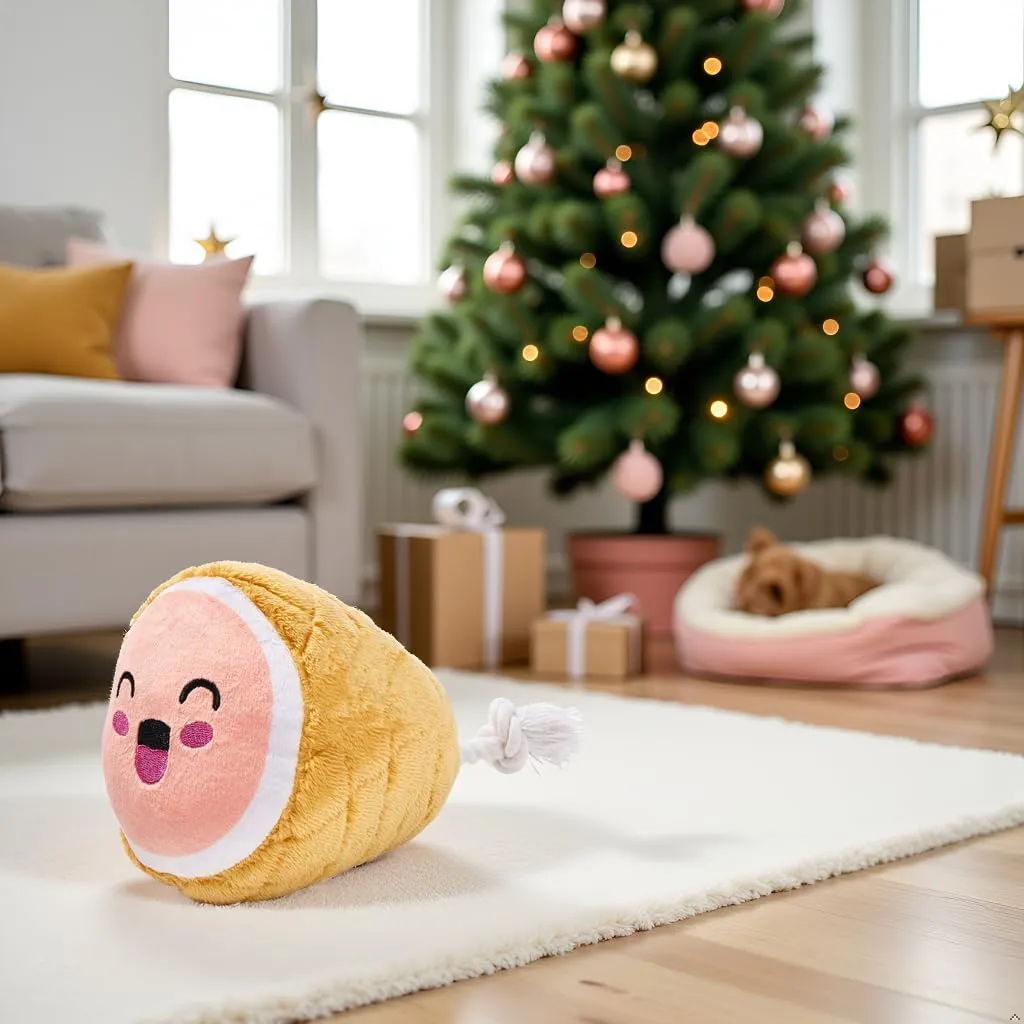 Pearhead Pet M.C. Hammy Dog Toy, giocattolo natalizio per cani, regalo per le vacanze, giocattolo indispensabile per le vacanze - immagine 5