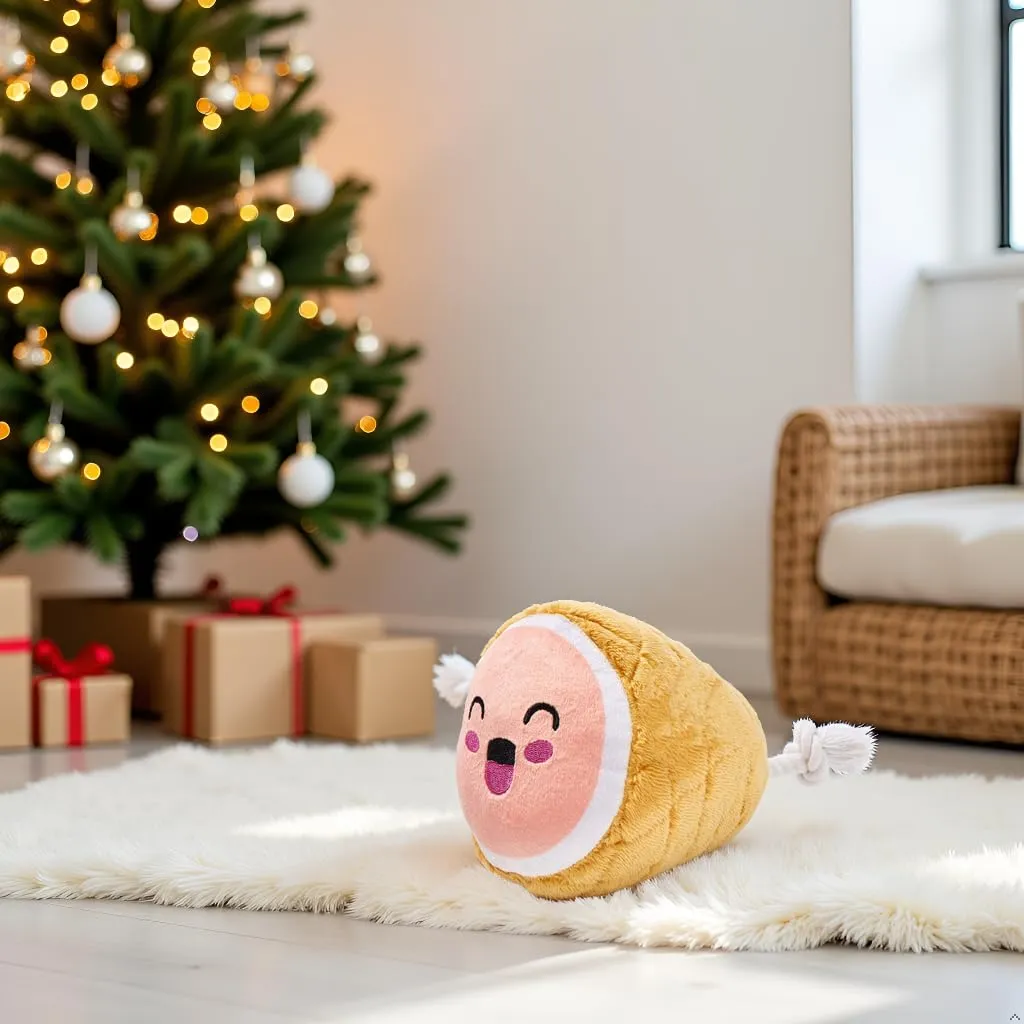 Pearhead Pet M.C. Hammy Dog Toy, giocattolo natalizio per cani, regalo per le vacanze, giocattolo indispensabile per le vacanze - immagine 6