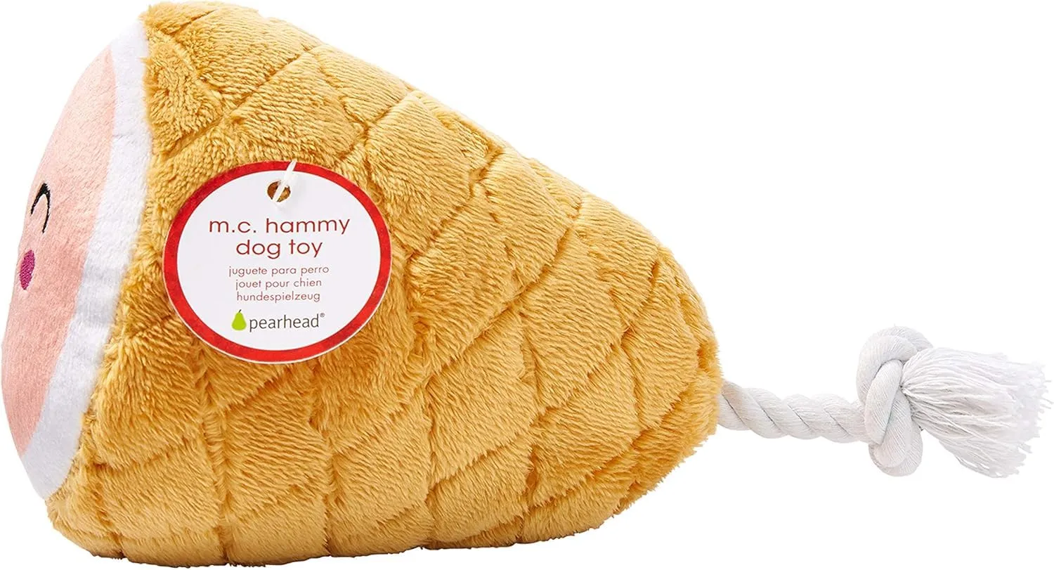 Pearhead Pet M.C. Hammy Dog Toy, giocattolo natalizio per cani, regalo per le vacanze, giocattolo indispensabile per le vacanze - immagine 7