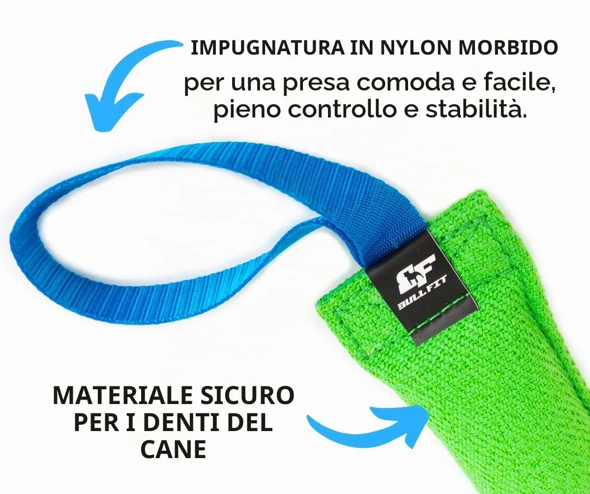Bull Fit Manicotto per cani, con due fiocchi, 30 cm, verde - immagine 2