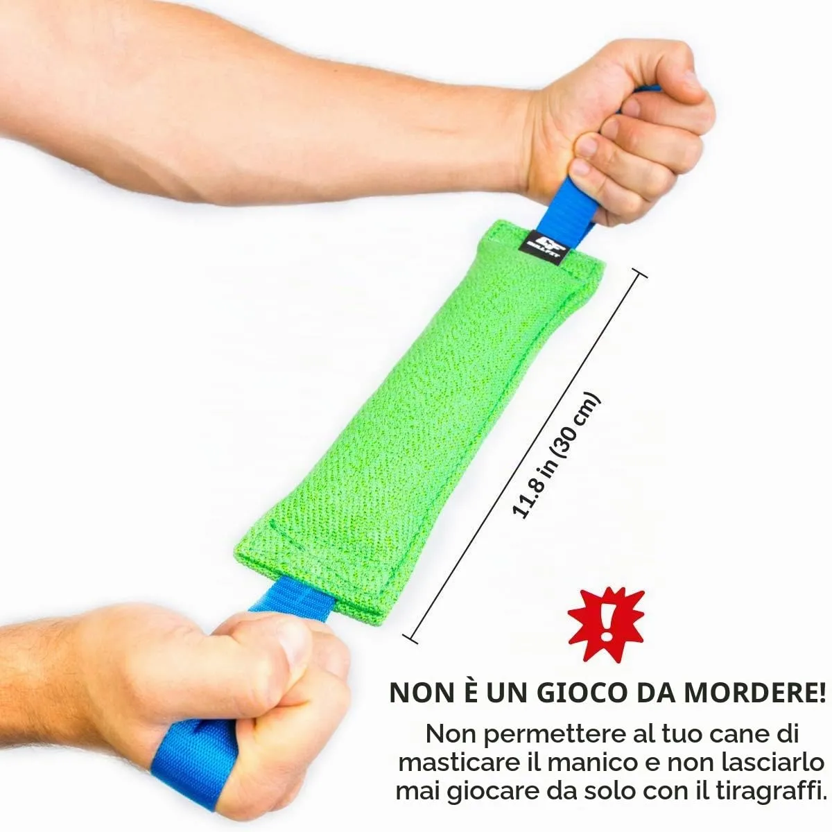 Bull Fit Manicotto per cani, con due fiocchi, 30 cm, verde - immagine 4