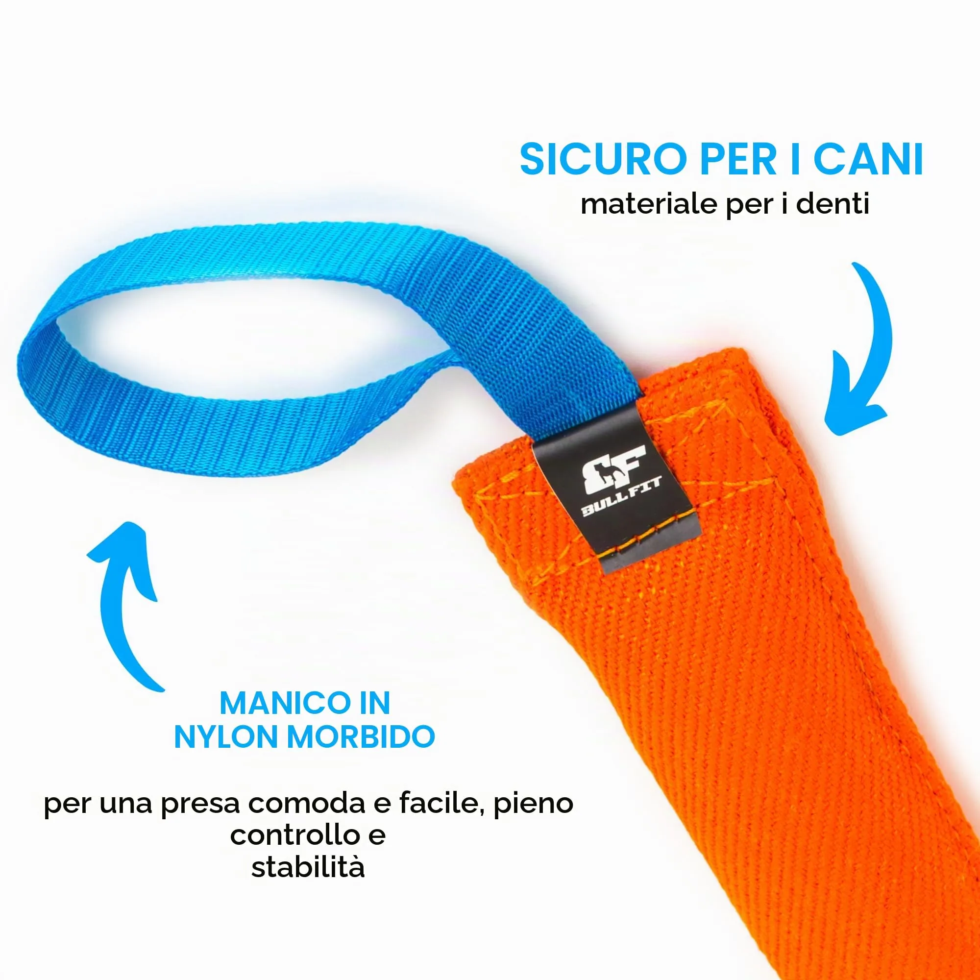 Bull Fit Manicotto per cani, con due fiocchi, 30 cm, arancione - immagine 2