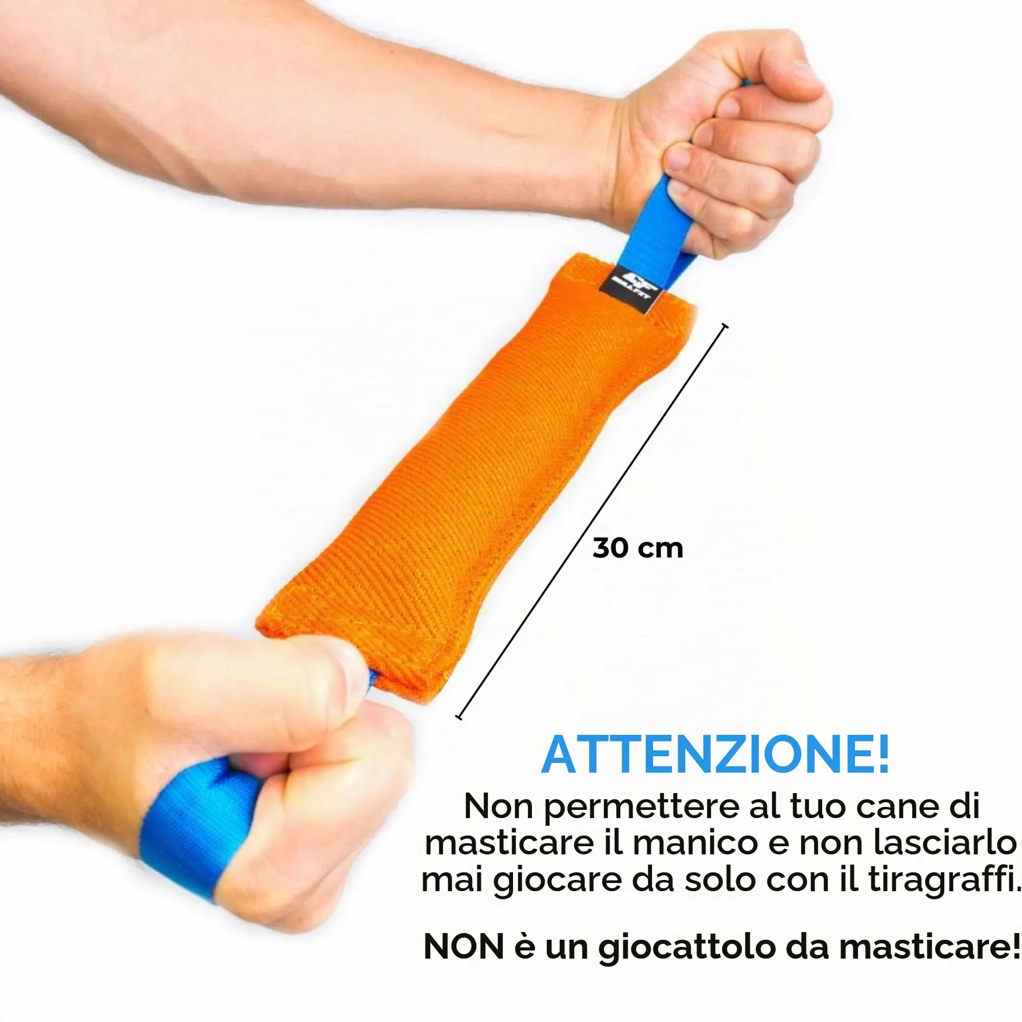 Bull Fit Manicotto per cani, con due fiocchi, 30 cm, arancione - immagine 4