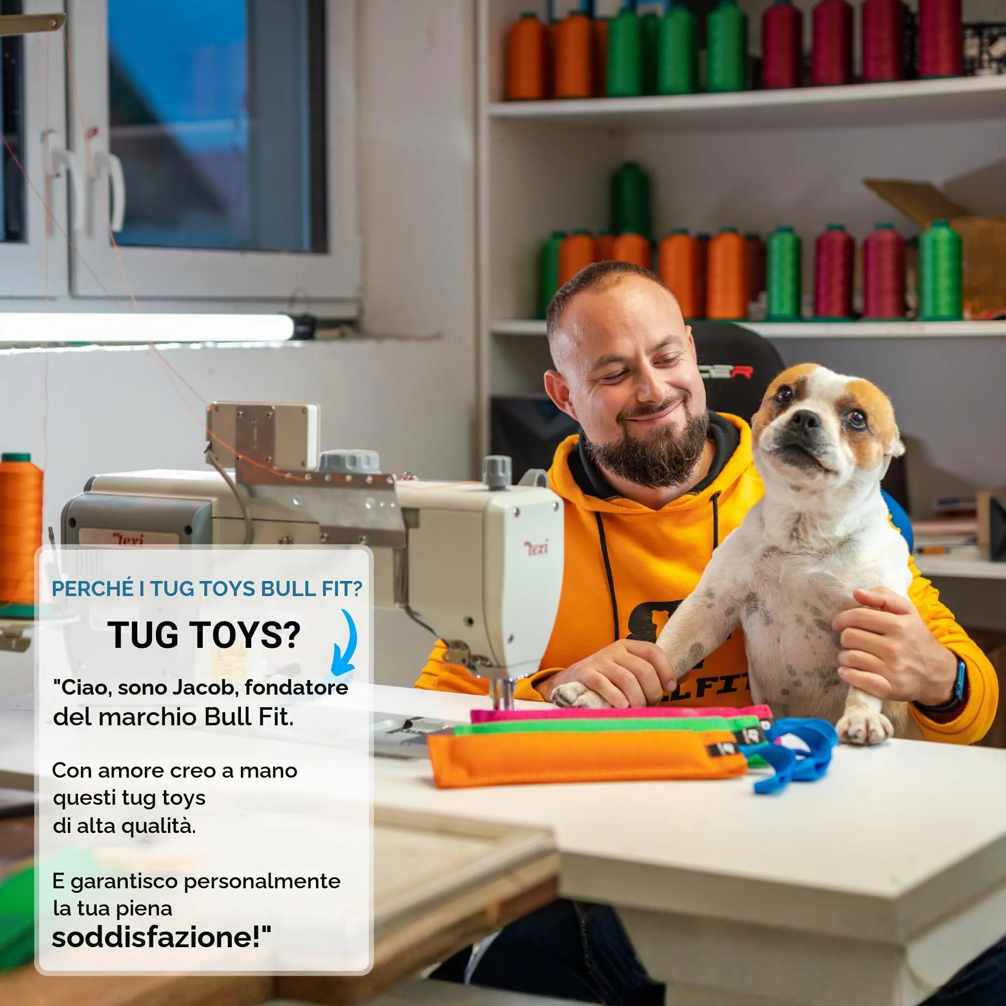 Bull Fit Manicotto per cani, con due fiocchi, 30 cm, arancione - immagine 5