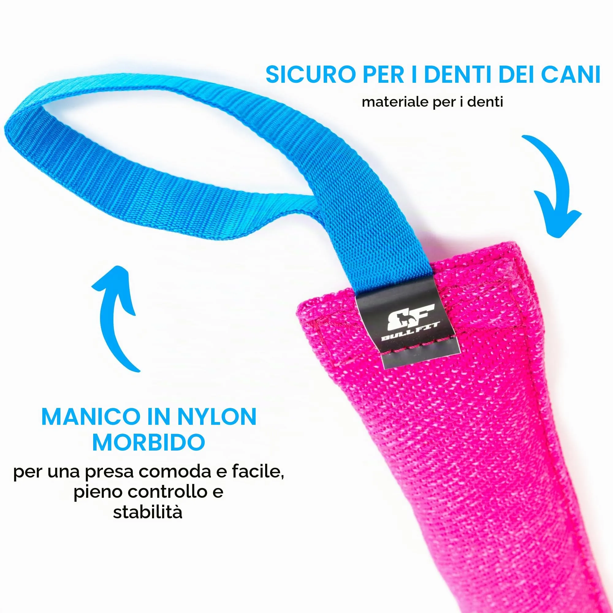 Bull Fit Manicotto per cani, con due fiocchi, 30 cm, rosa - immagine 2