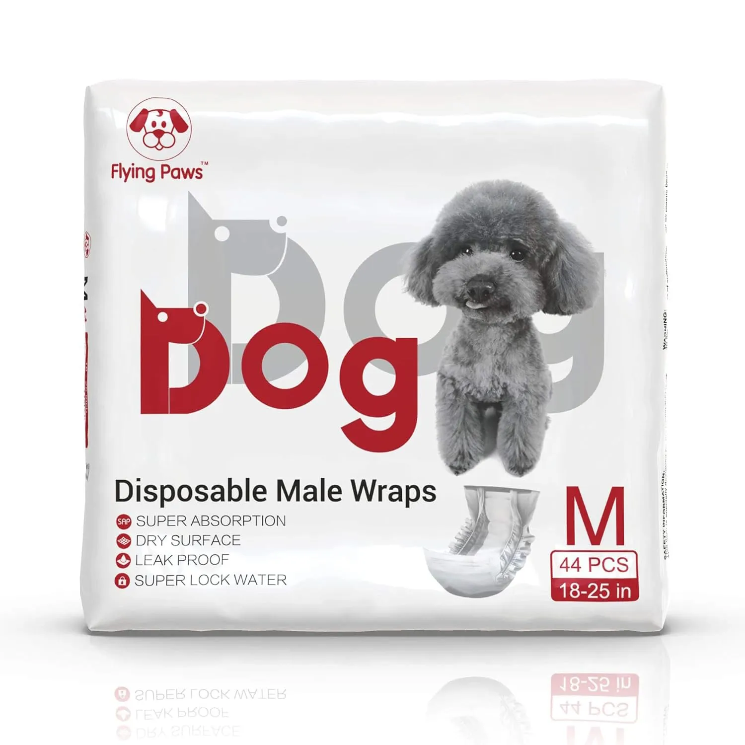 Pannolini USA e Getta per Cani Involucri Maschili - Pannolini Morbidi Super assorbenti per Cani Maschi per Problemi di marcatura di Cani Maschi, incontinenza urinaria - immagine 7