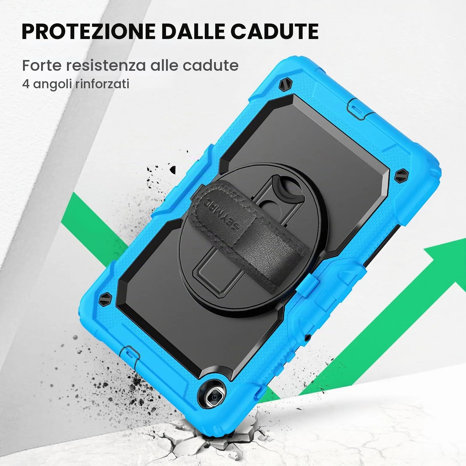 SEYMAC Cover per Samsung Galaxy Tab S6 Lite (10,4" 2024/2022/2020), Azzurro - immagine 7