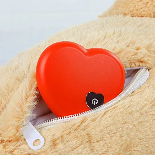 Giocattoli per cuccioli,con battito cardiaco,giocattolo per alleviare l'ansia cani, animale di peluche con cui dormire - immagine 2