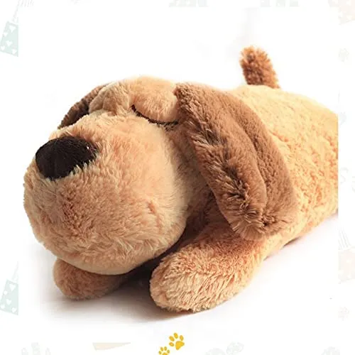 Giocattoli per cuccioli,con battito cardiaco,giocattolo per alleviare l'ansia cani, animale di peluche con cui dormire - immagine 3