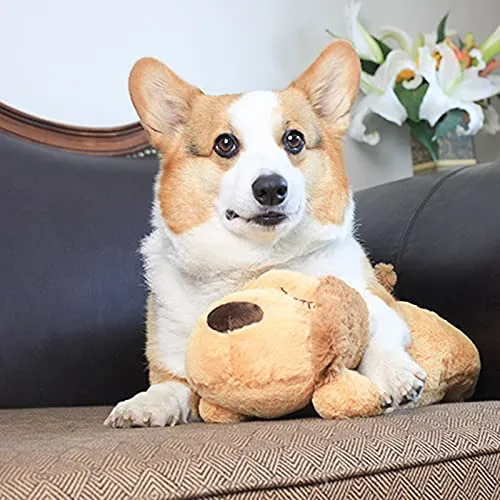 Giocattoli per cuccioli,con battito cardiaco,giocattolo per alleviare l'ansia cani, animale di peluche con cui dormire - immagine 6