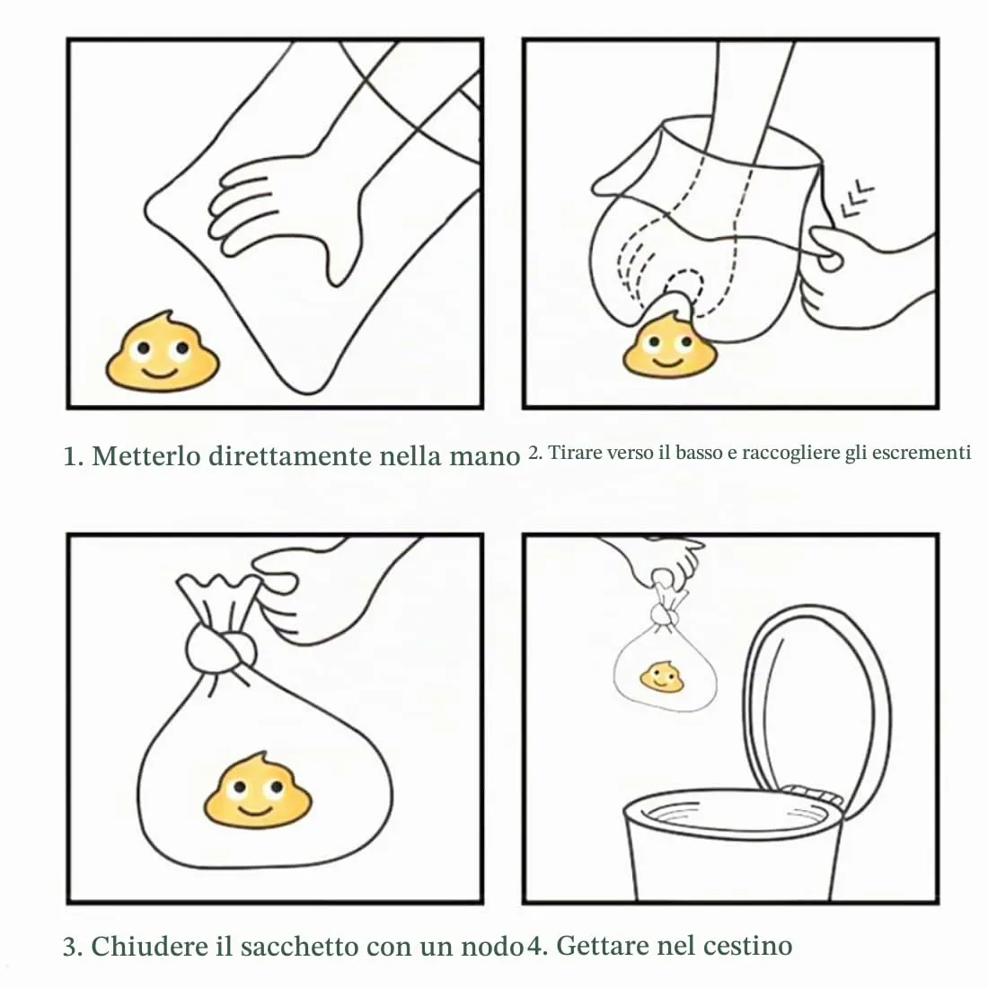 Pack 180 SACCHETTI Pupu Cane Gatto, 12 Rotoli da 15 Sacchi 32X22 cm, Feci Cani e Gatti, Multi Colore Casuale, Spessi e Resistenti, Sacchetto Igienici per Passeggiate e Animali. - immagine 9