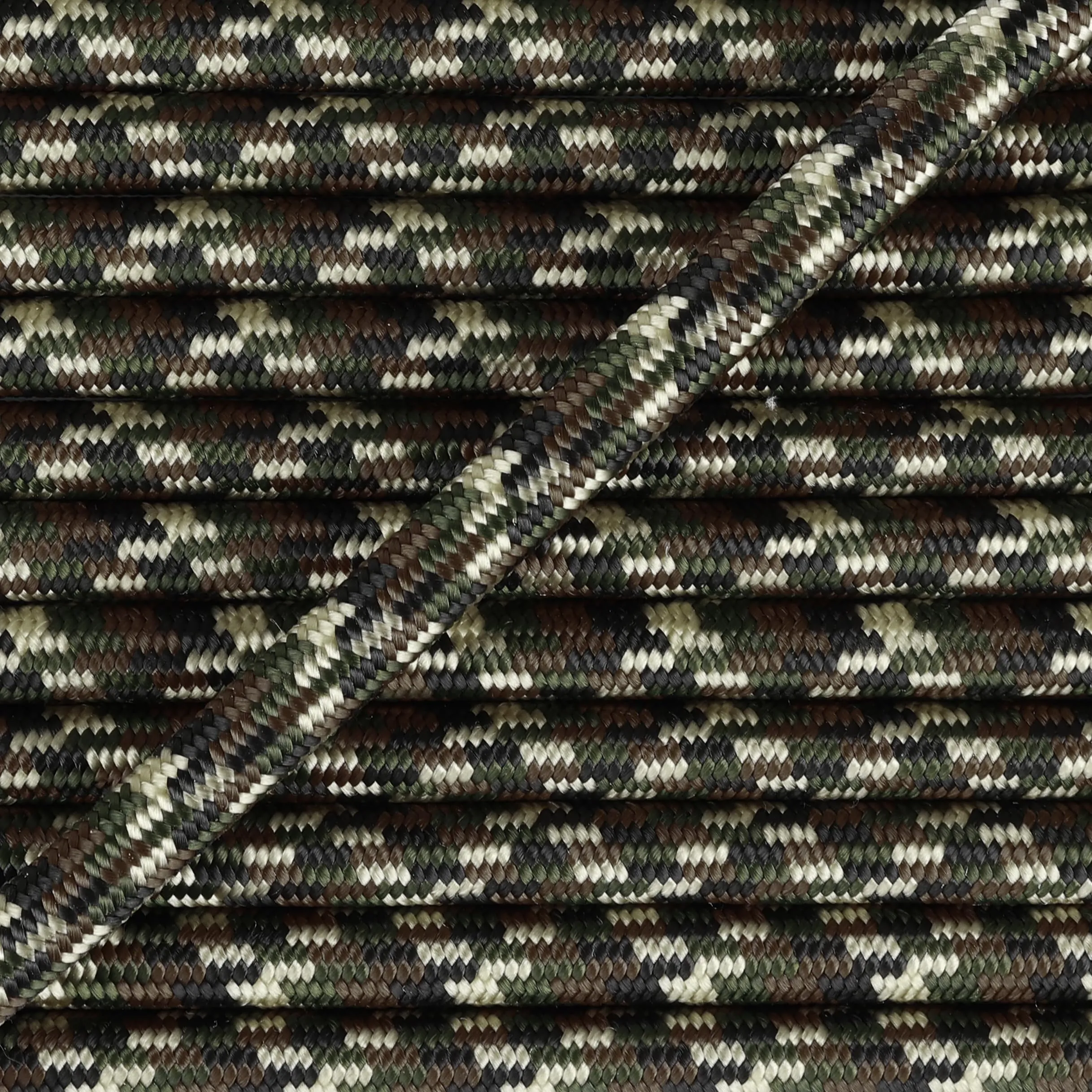 Ganzoo cima PPM 5 m, corda tonda 10 mm in polipropilene multifilem camoflage, per realizzare guinzagli per cani e collari, per annodare e intrecciare, takel, idee creative come portachiavi e lacci - immagine 2