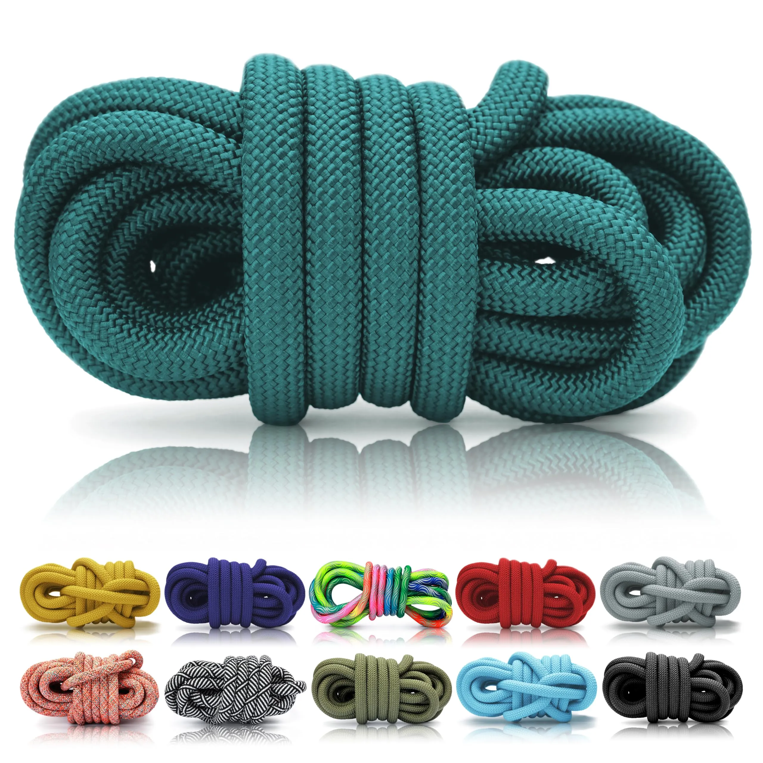 Ganzoo corda PPM 5 m in un unico spezzone, 10 mm petrolio, polipropilene multifilamento, materiale per guinzagli e collari cane, outdoor, galleggiante, facile cura, stabile alla luce, peso contenuto - immagine 1