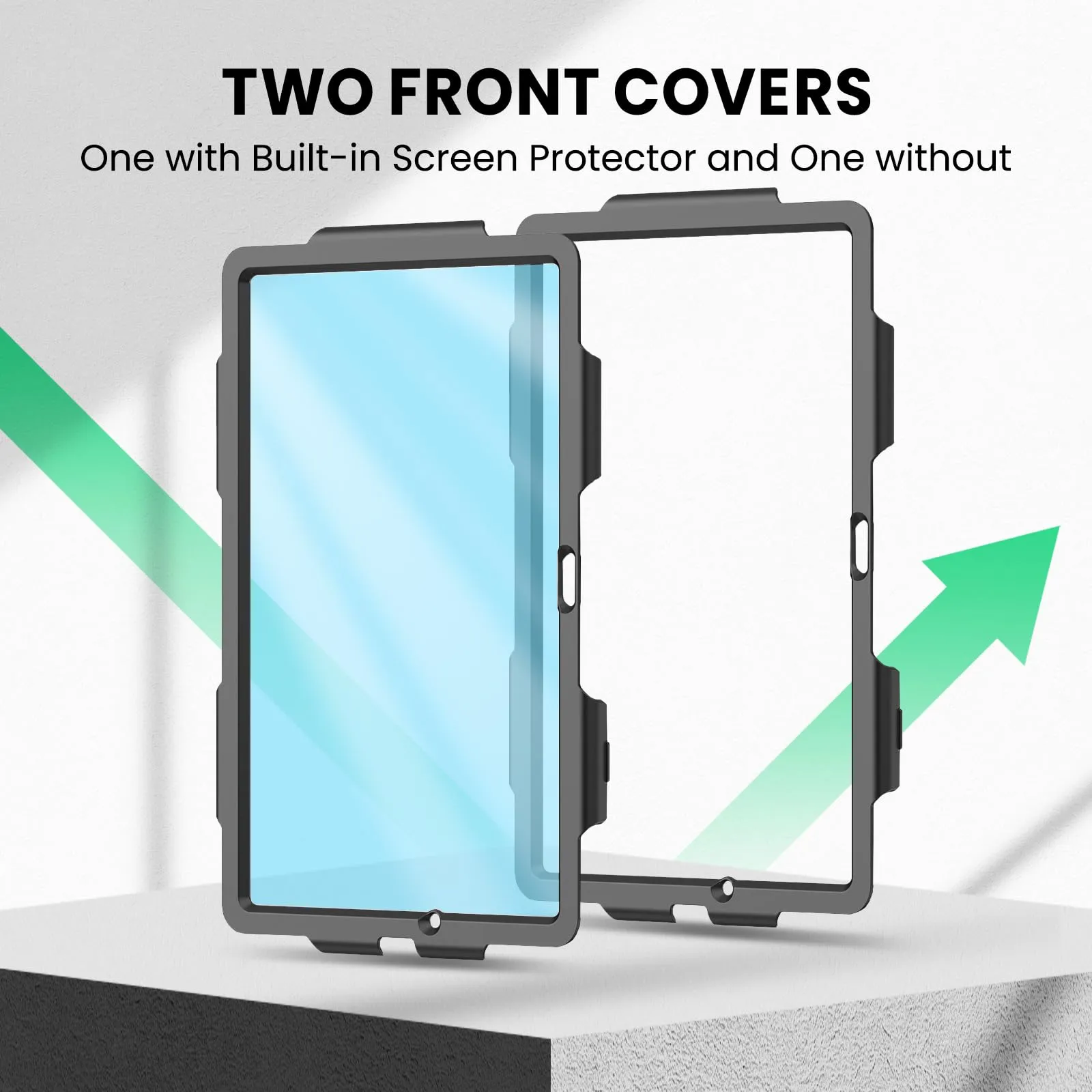 SEYMAC Cover per Samsung Galaxy Tab A9+ / A9 Plus - 11 Pollici 2023, Nero - immagine 8